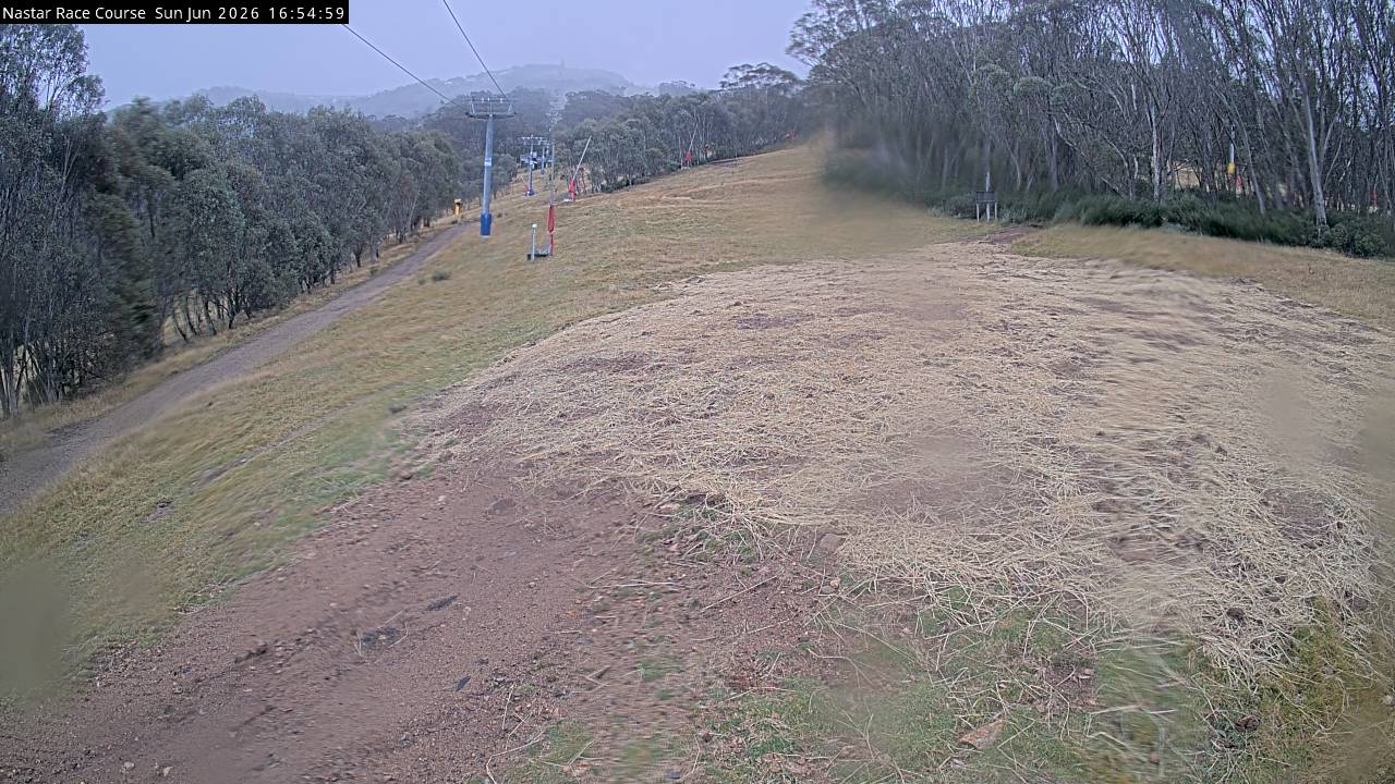 Thredbo Mid-Mountain snow cam captured at 21 June 2026 at 4:59 pm AEST