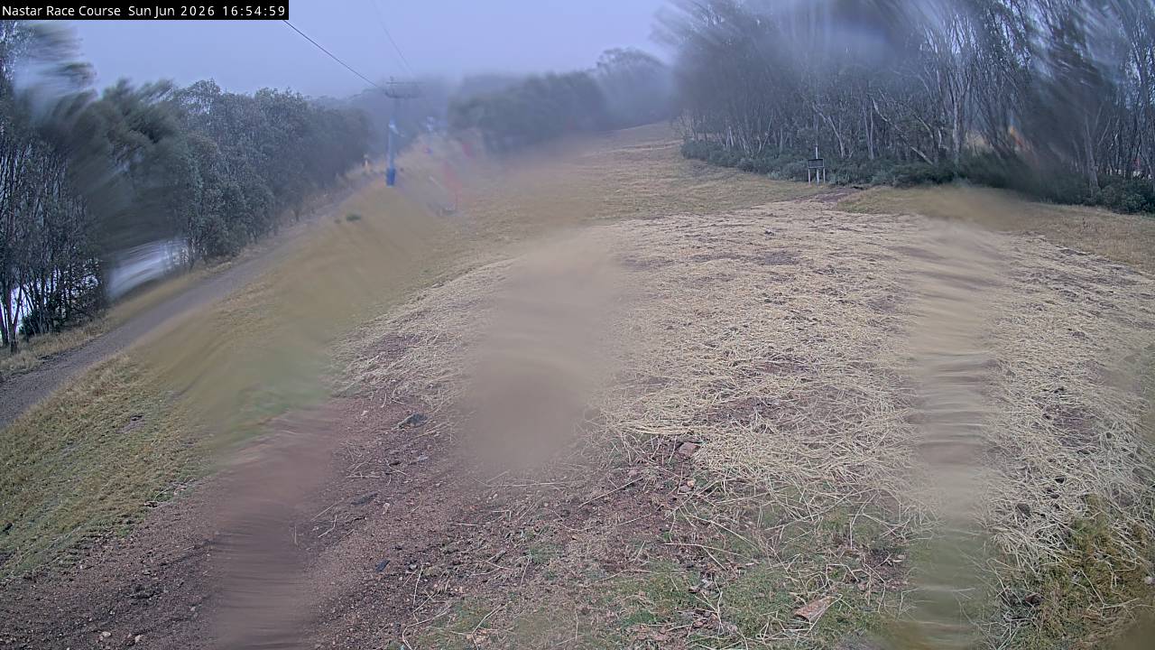 Thredbo Mid-Mountain snow cam captured at 28 June 2026 at 4:55 pm AEST