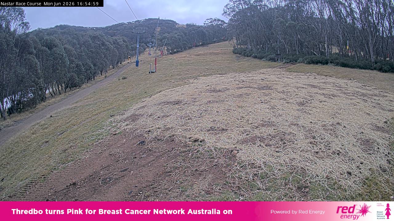 Thredbo Mid-Mountain snow cam captured at 29 June 2026 at 5:00 pm AEST
