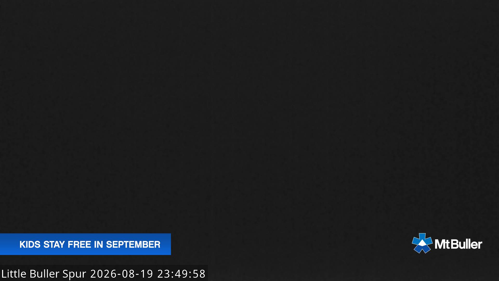 Mt Buller Little Buller Spur snow cam captured at 19 August 2026 at 11:51 pm AEST