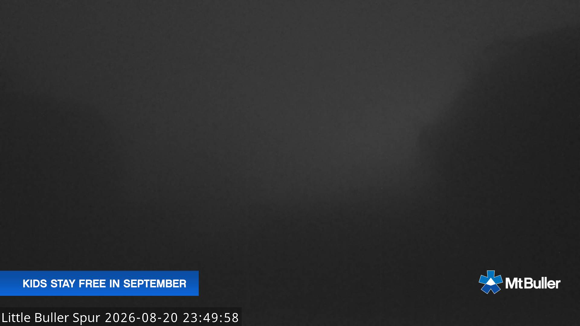 Mt Buller Little Buller Spur snow cam captured at 20 August 2026 at 11:52 pm AEST