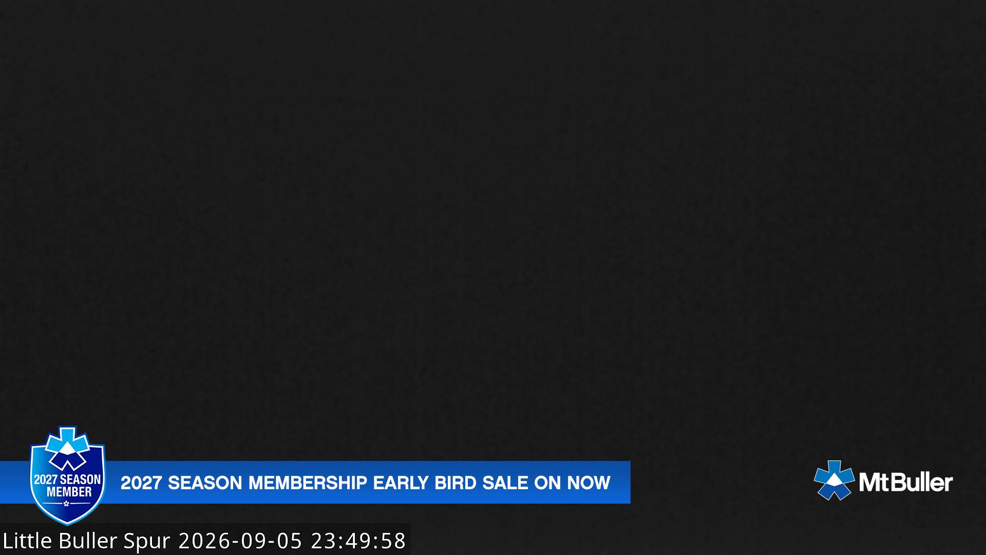 Mt Buller Little Buller Spur snow cam captured at 5 September 2026 at 11:51 pm AEST