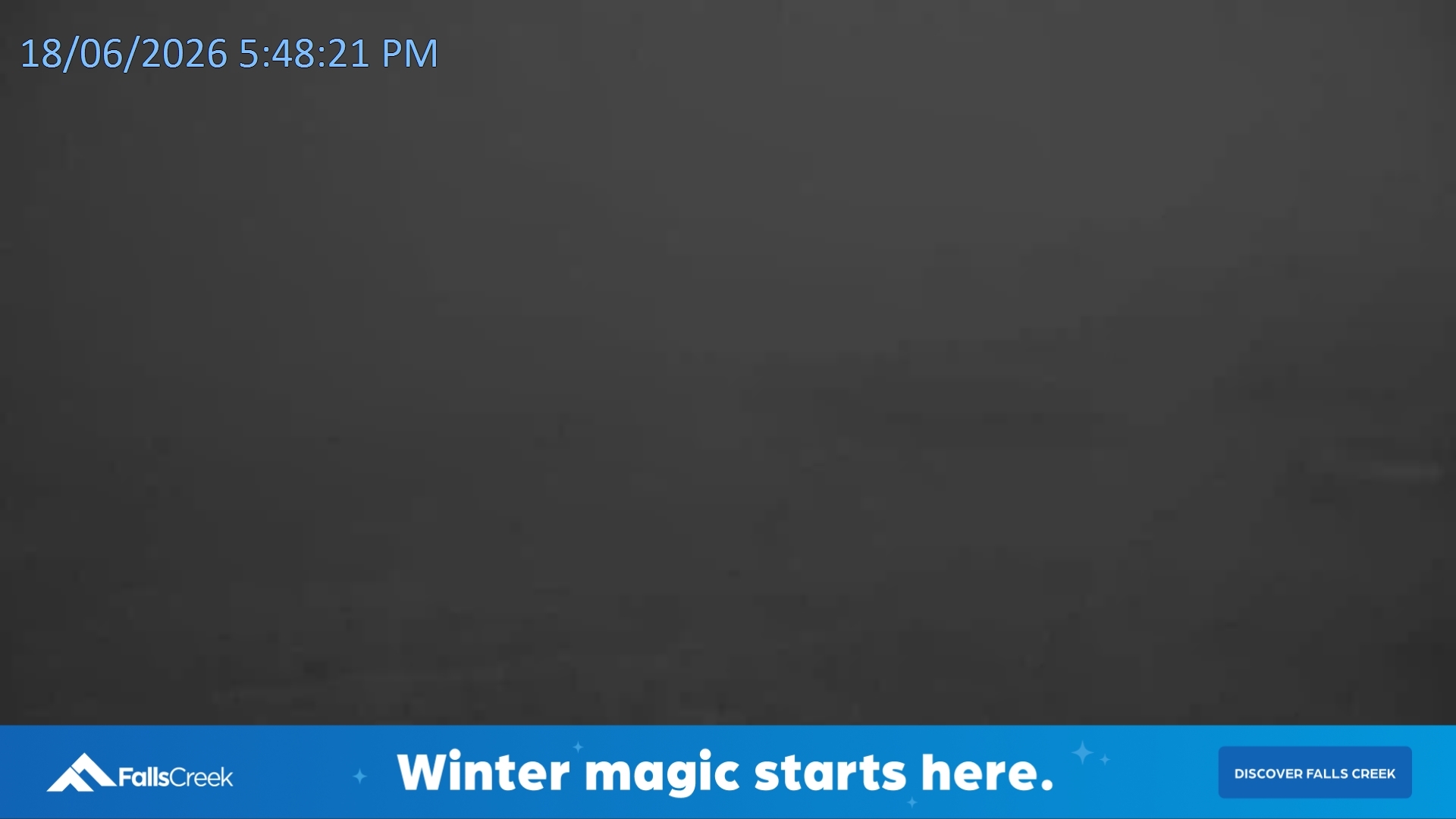 Falls Creek Towers Chair snow cam captured at 18 June 2026 at 5:50 pm AEST