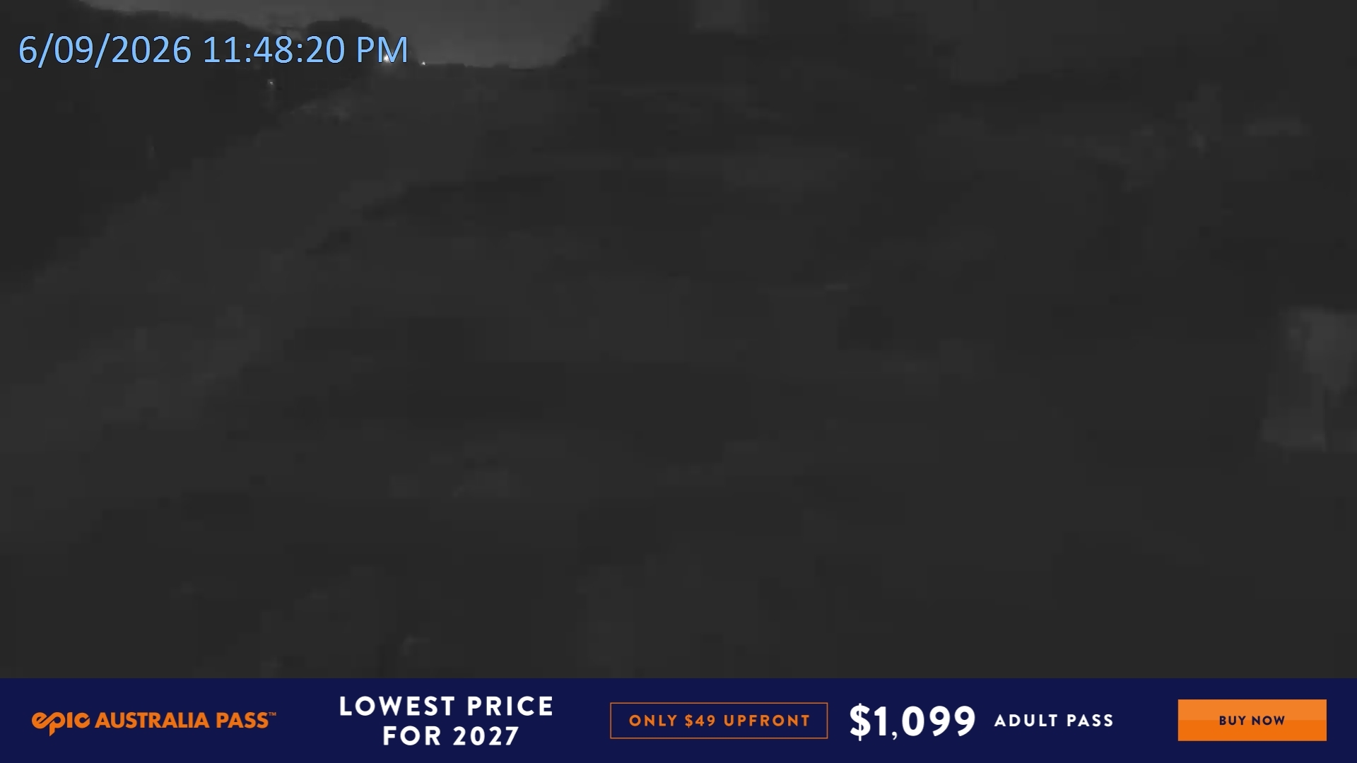 Falls Creek Towers Chair snow cam captured at 6 September 2026 at 11:50 pm AEST
