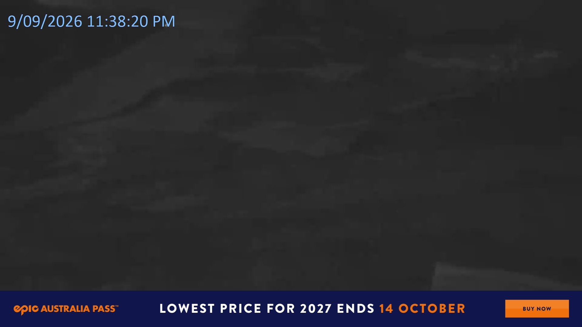 Falls Creek Towers Chair snow cam captured at 9 September 2026 at 11:49 pm AEST