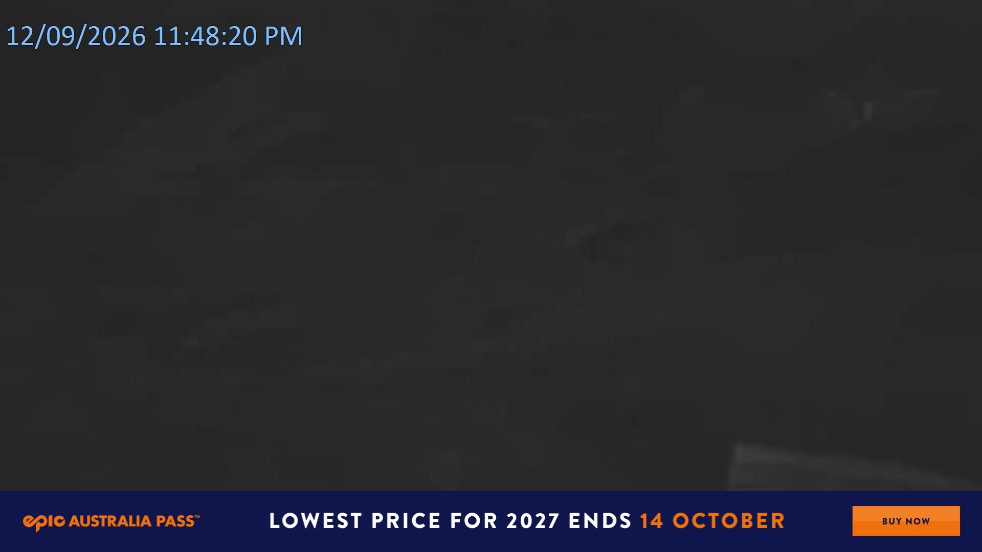 Falls Creek Towers Chair snow cam captured at 12 September 2026 at 11:51 pm AEST