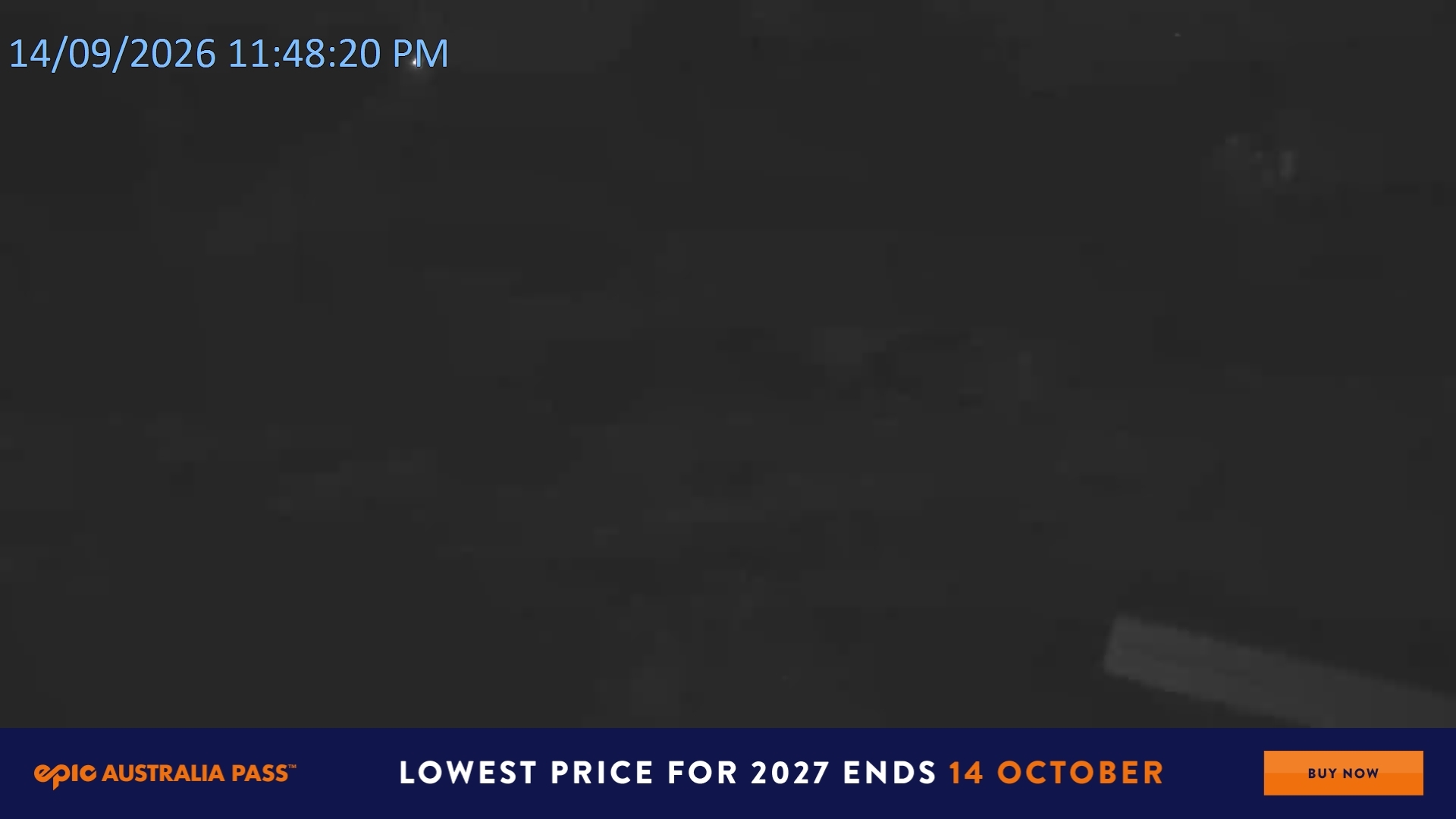 Falls Creek Towers Chair snow cam captured at 14 September 2026 at 11:50 pm AEST