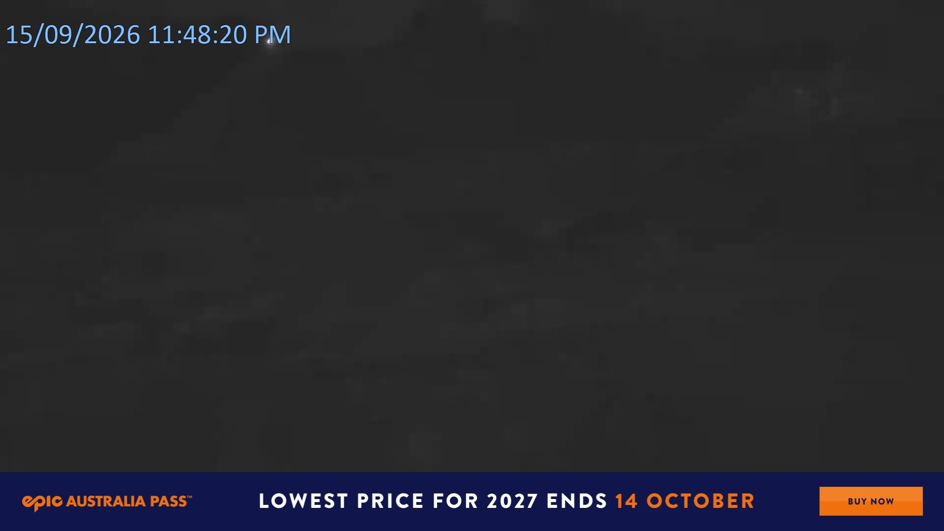 Falls Creek Towers Chair snow cam captured at 15 September 2026 at 11:51 pm AEST