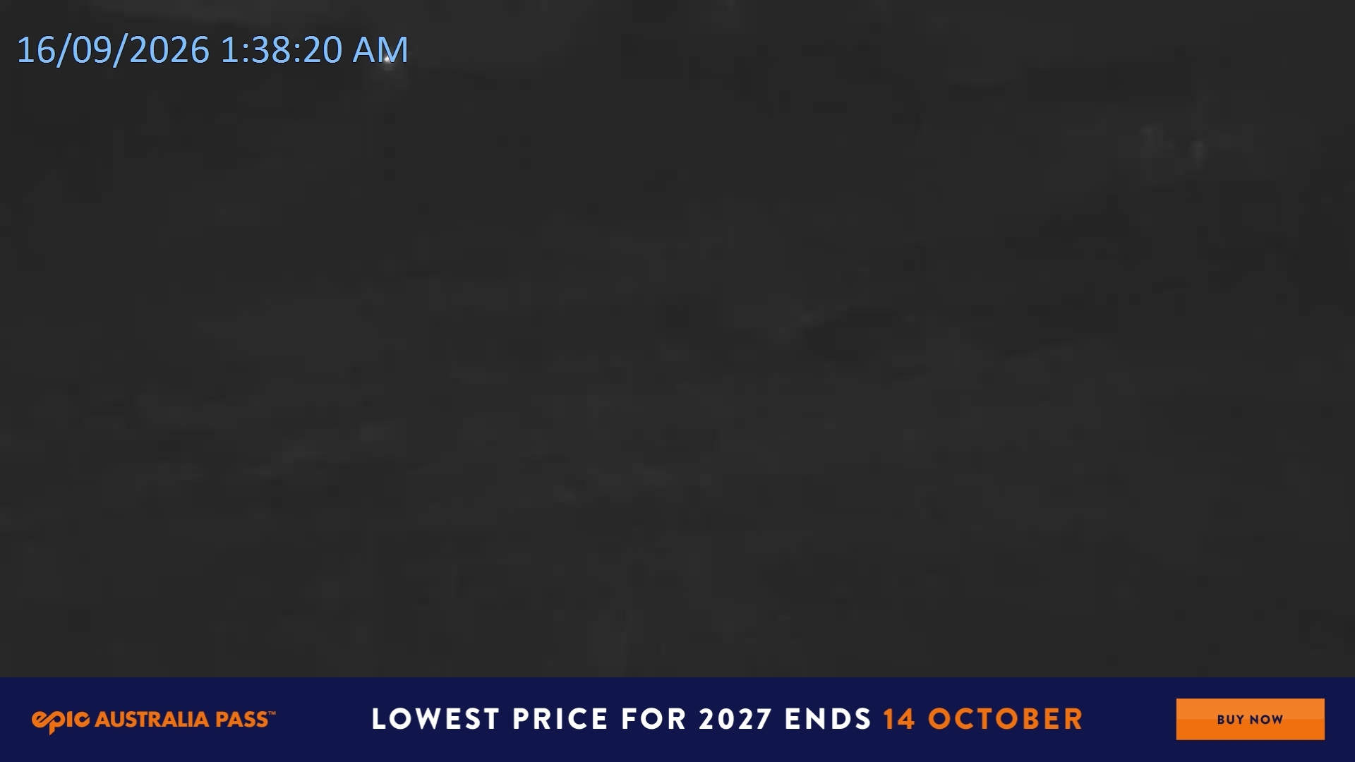 Falls Creek Towers Chair snow cam captured at 16 September 2026 at 1:41 am AEST