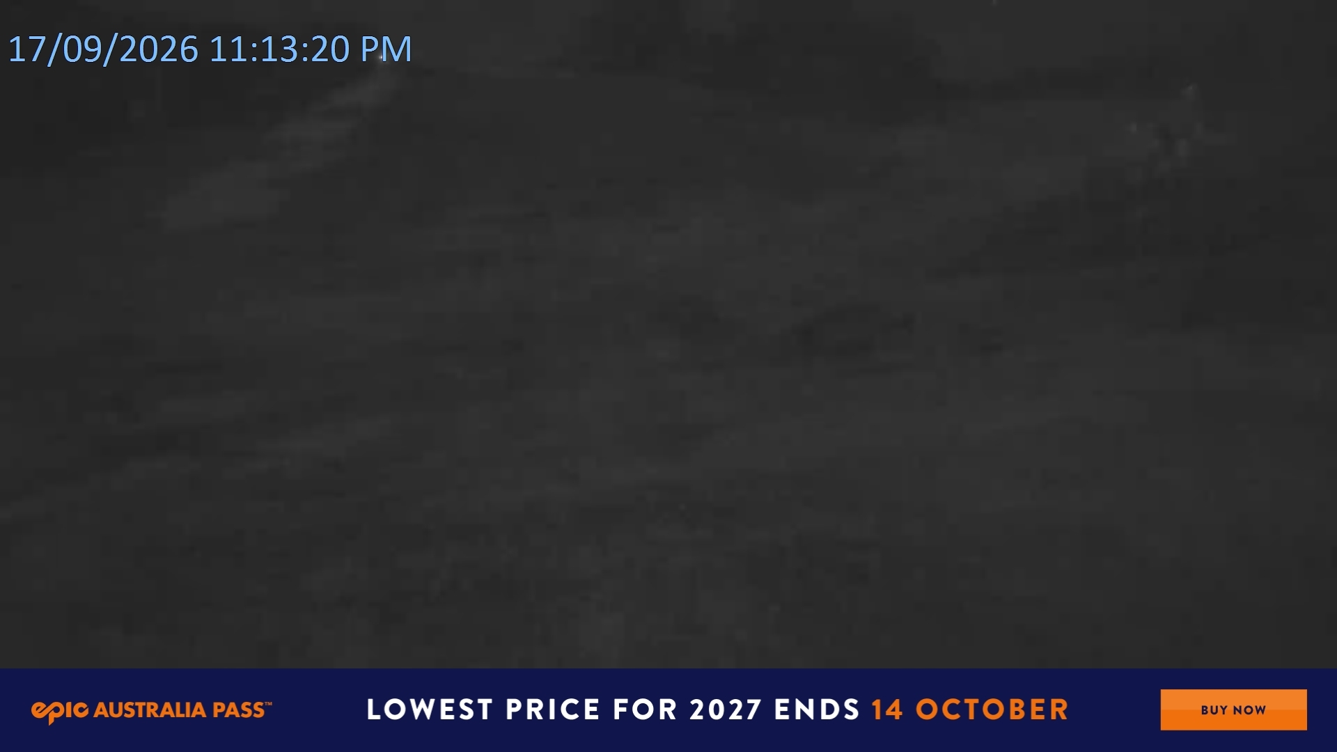 Falls Creek Towers Chair snow cam captured at 17 September 2026 at 11:22 pm AEST