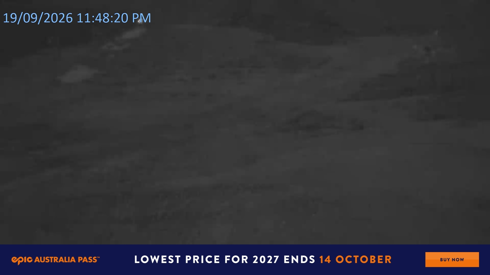 Falls Creek Towers Chair snow cam captured at 19 September 2026 at 11:51 pm AEST