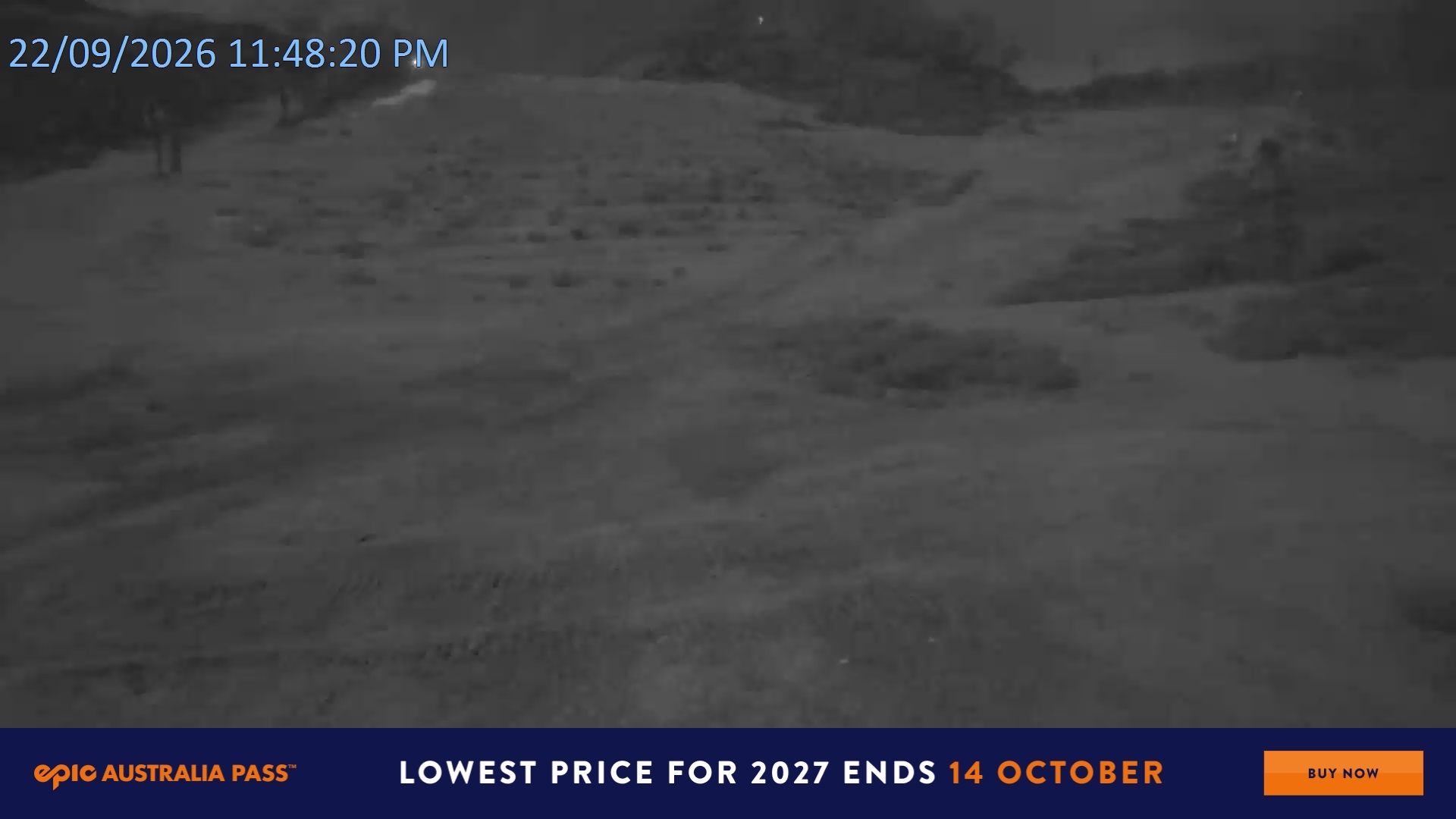 Falls Creek Towers Chair snow cam captured at 22 September 2026 at 11:50 pm AEST