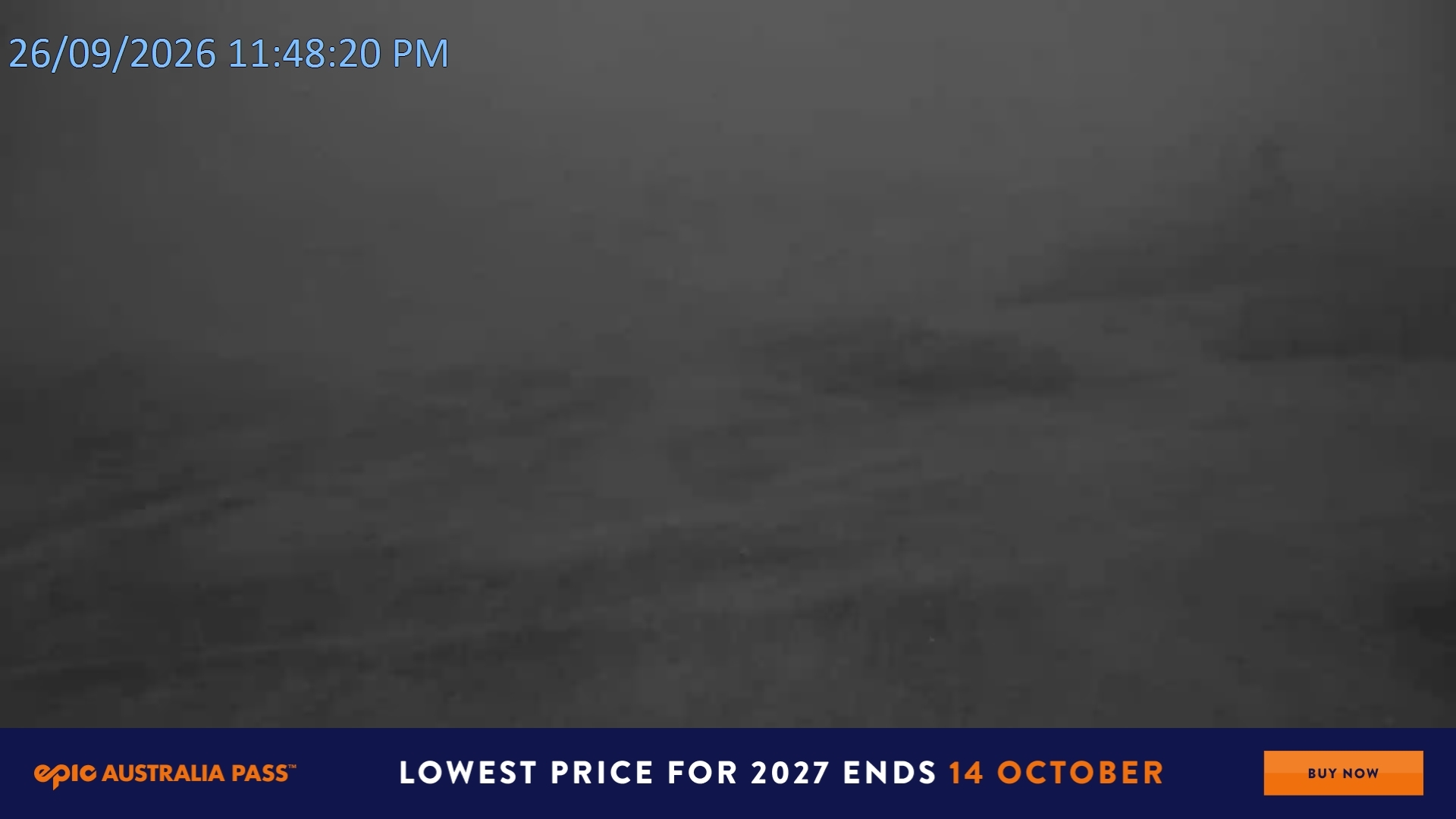 Falls Creek Towers Chair snow cam captured at 26 September 2026 at 11:58 pm AEST