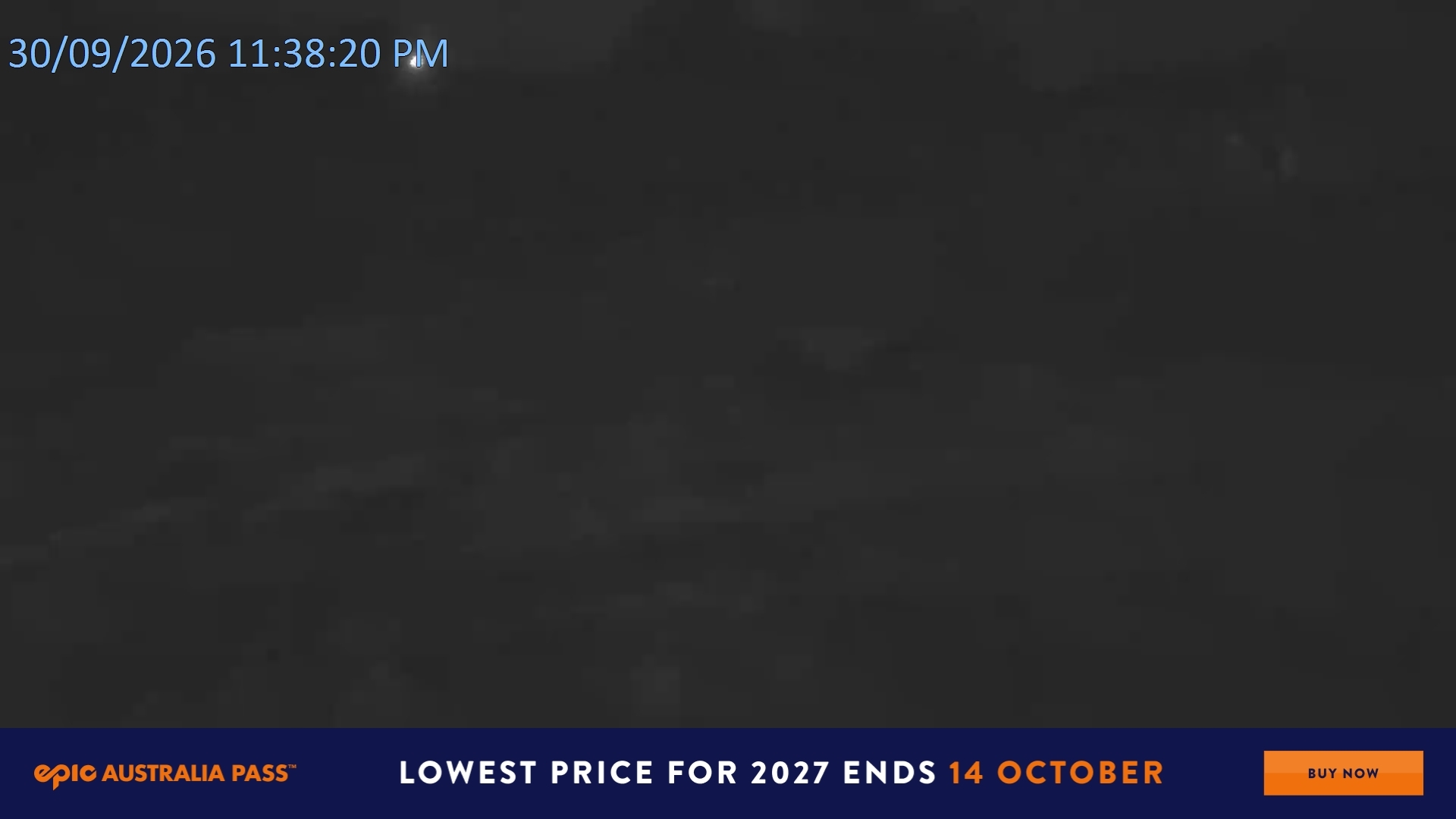 Falls Creek Towers Chair snow cam captured at 30 September 2026 at 11:41 pm AEST