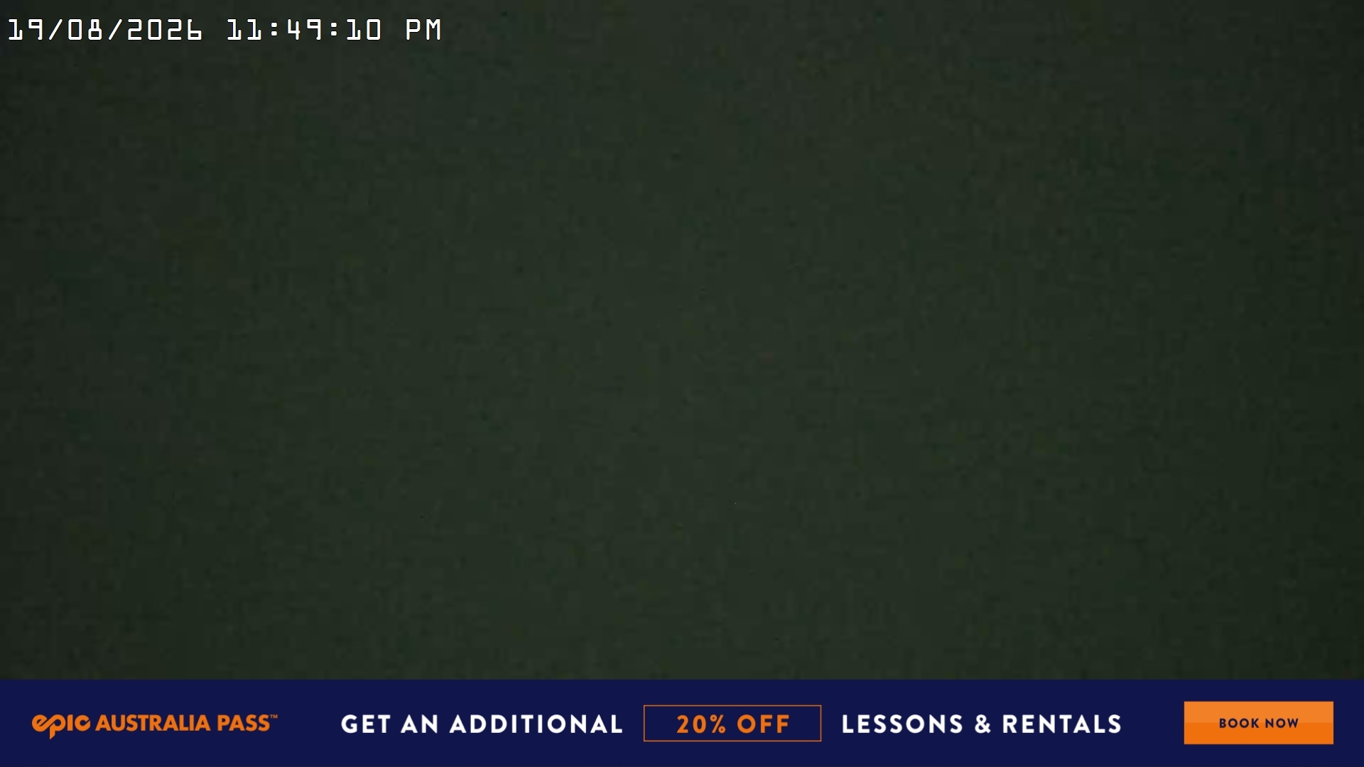 Falls Creek Village View snow cam captured at 19 August 2026 at 11:59 pm AEST