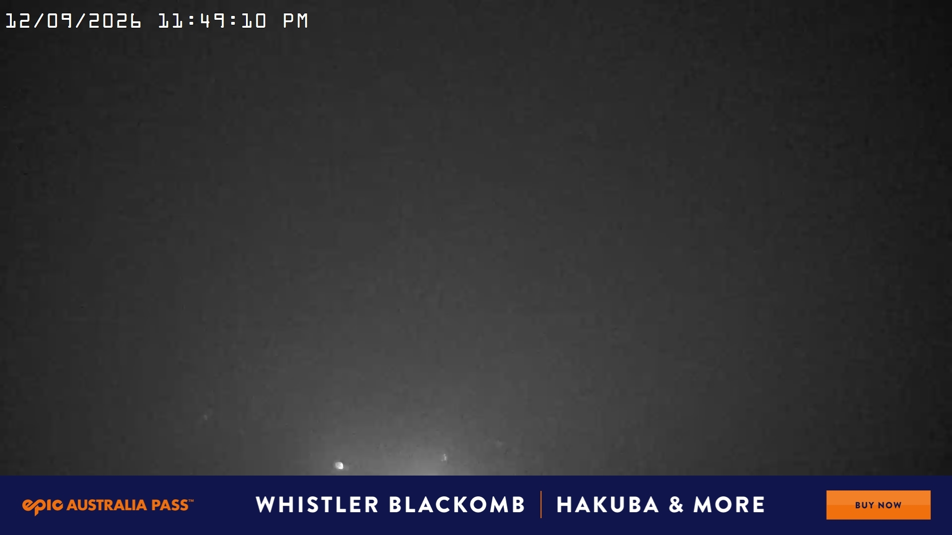 Falls Creek Village View snow cam captured at 12 September 2026 at 11:58 pm AEST
