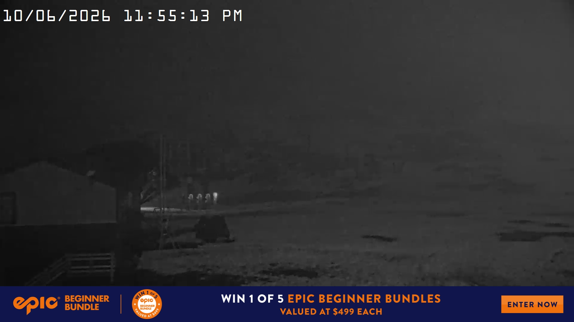 Mt Hotham Summit Trainer snow cam captured at 10 June 2026 at 11:56 pm AEST