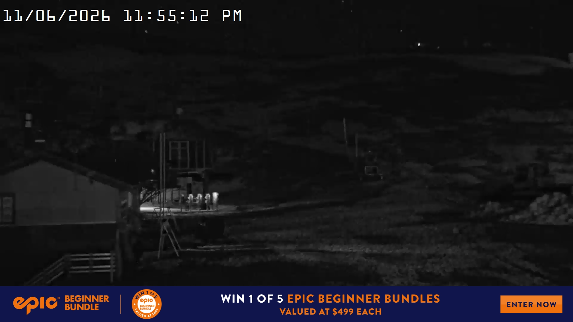 Mt Hotham Summit Trainer snow cam captured at 11 June 2026 at 11:56 pm AEST