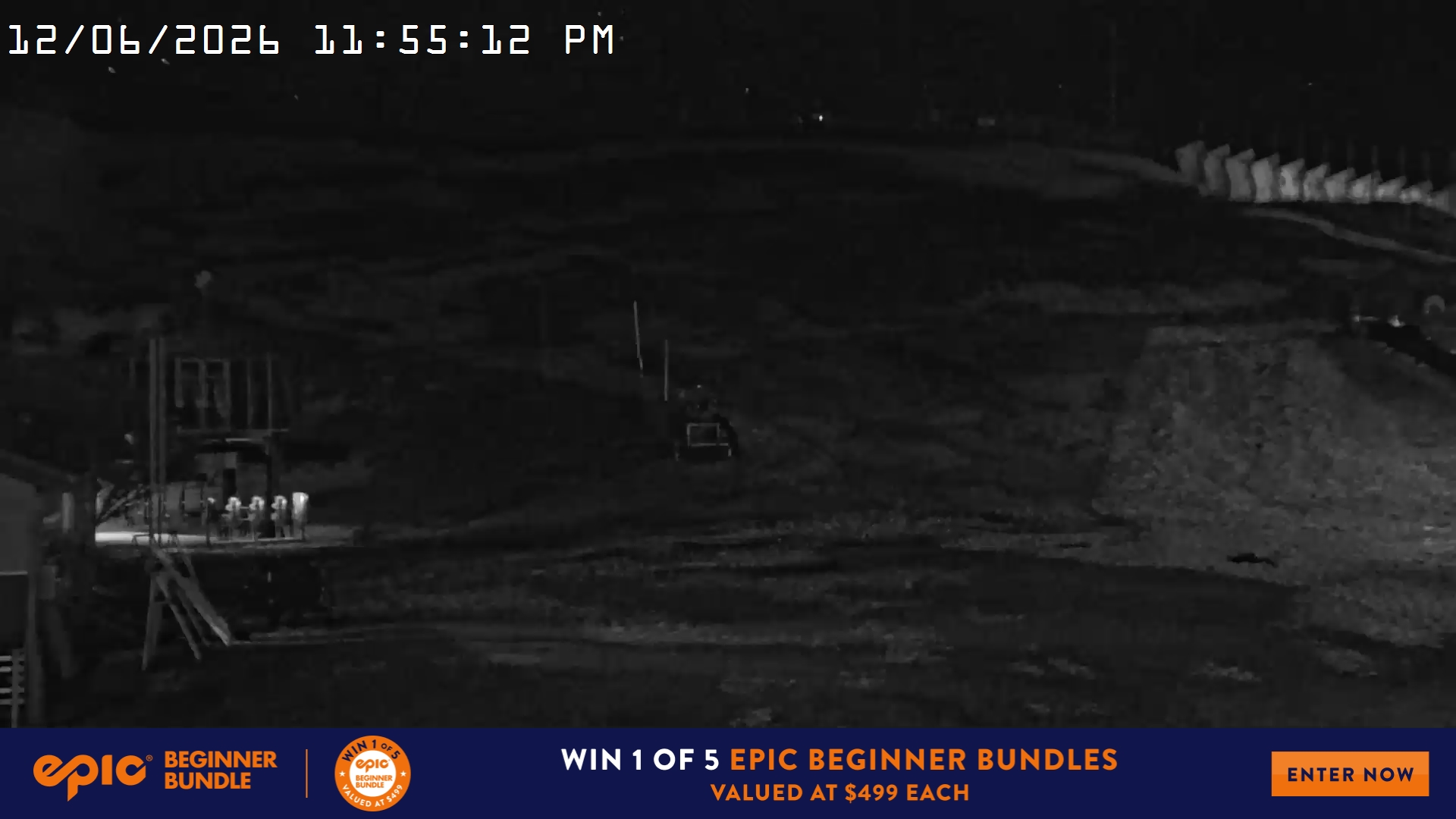 Mt Hotham Summit Trainer snow cam captured at 12 June 2026 at 11:56 pm AEST