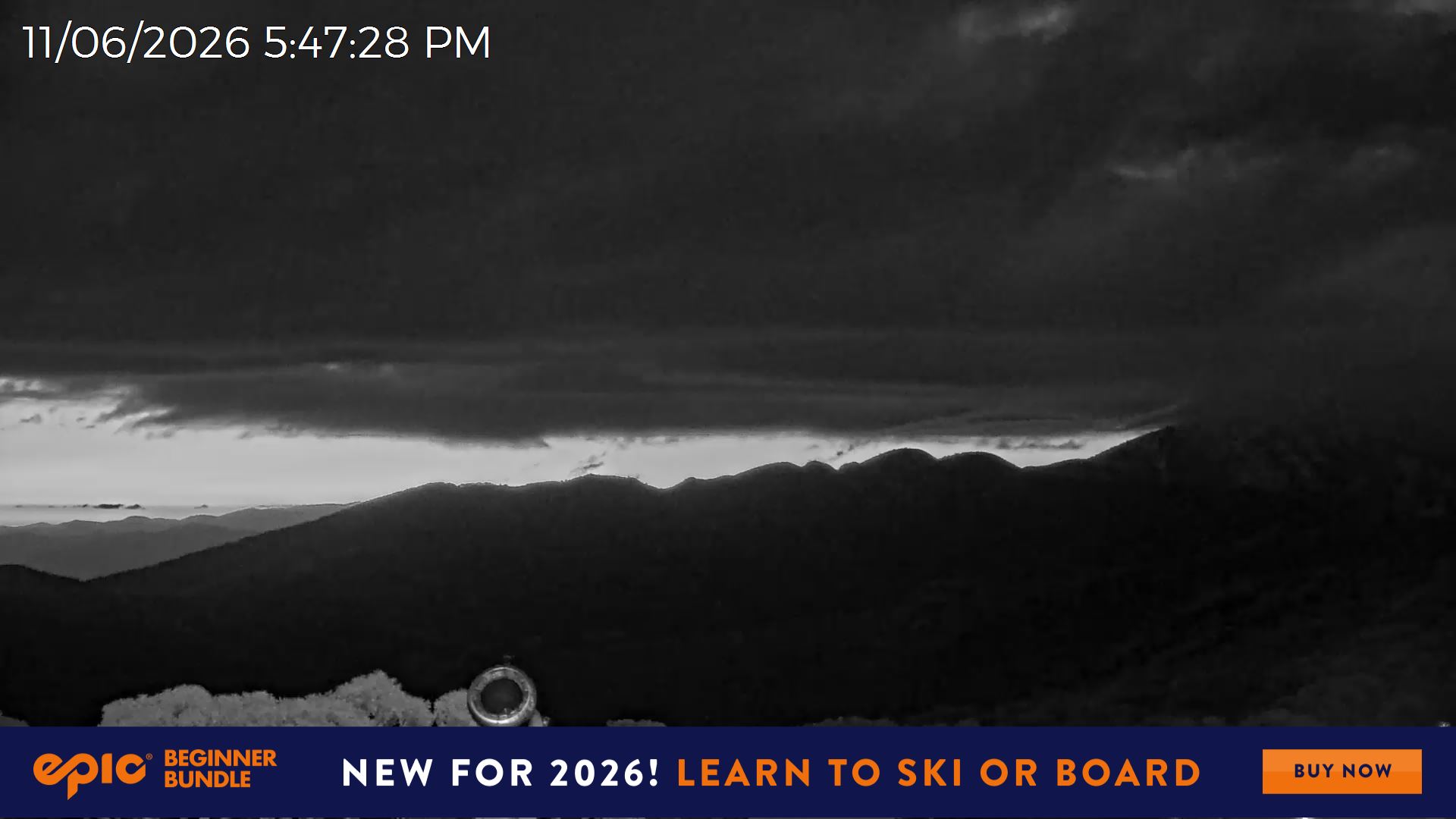 Mt Hotham Upper Imagine snow cam captured at 11 June 2026 at 5:50 pm AEST