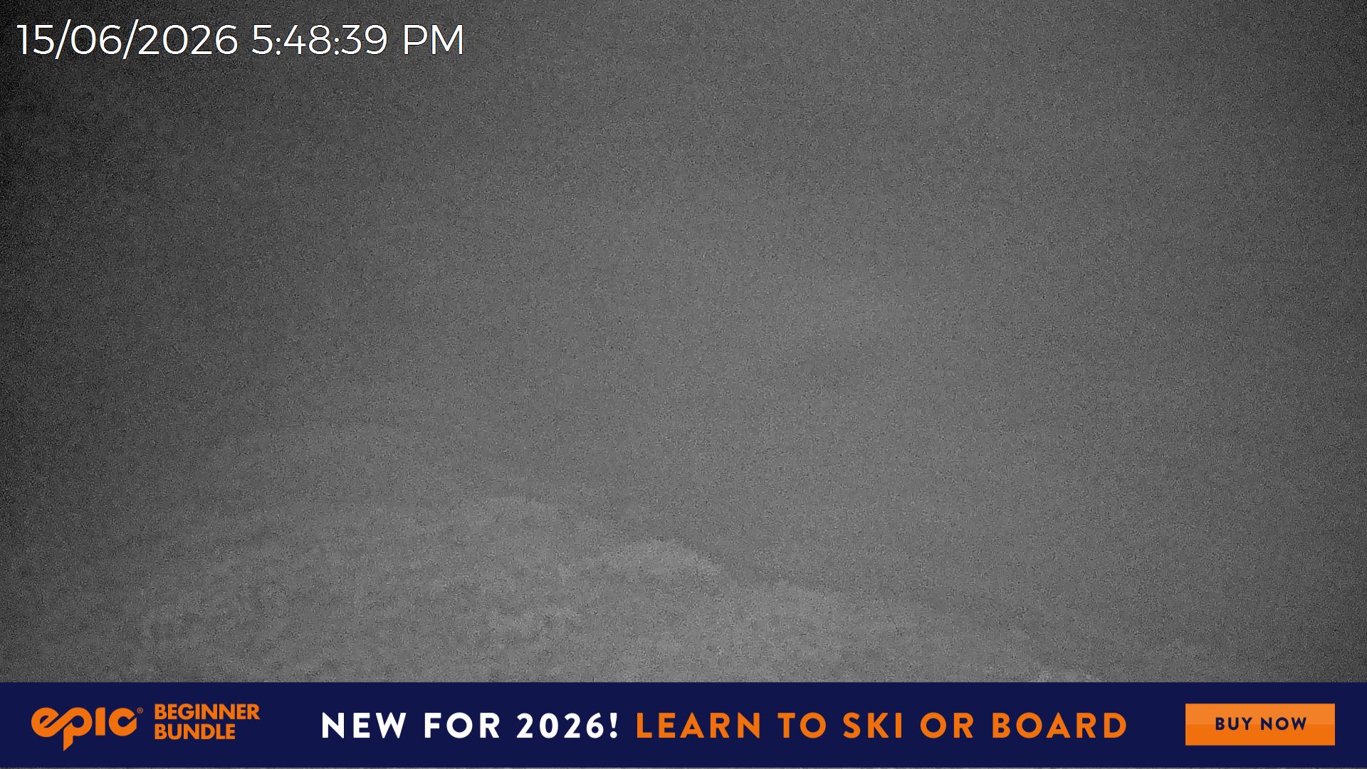 Mt Hotham Upper Imagine snow cam captured at 15 June 2026 at 5:49 pm AEST