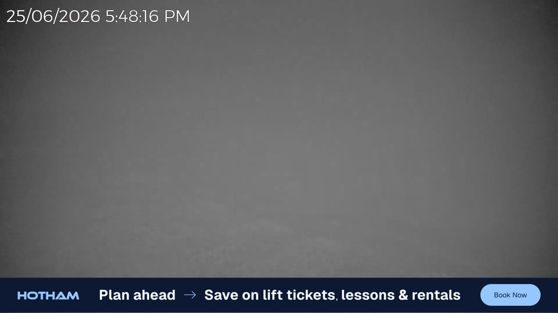 Mt Hotham Upper Imagine snow cam captured at 25 June 2026 at 5:52 pm AEST