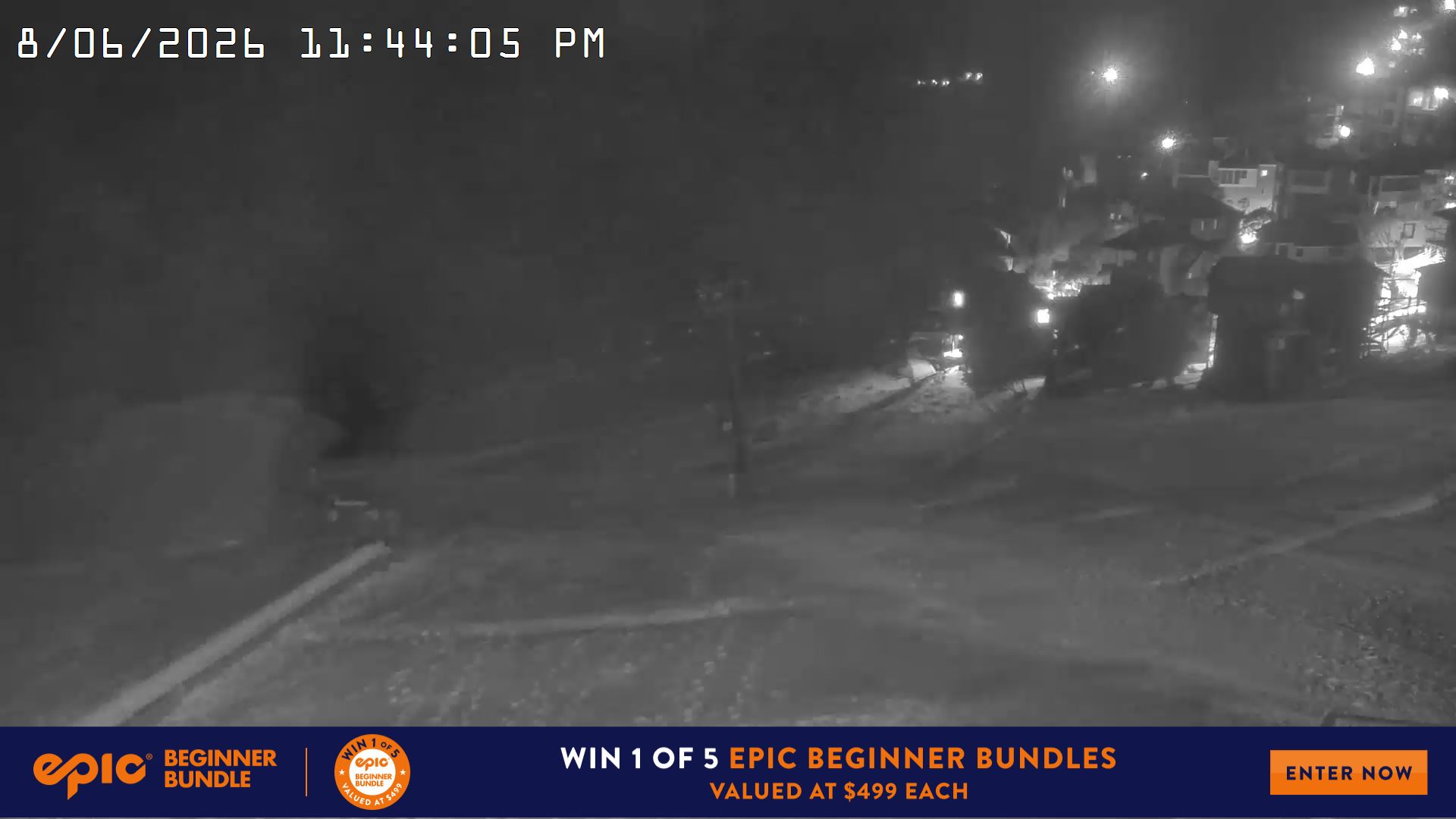 Mt Hotham Hotham Heights snow cam captured at 8 June 2026 at 11:46 pm AEST