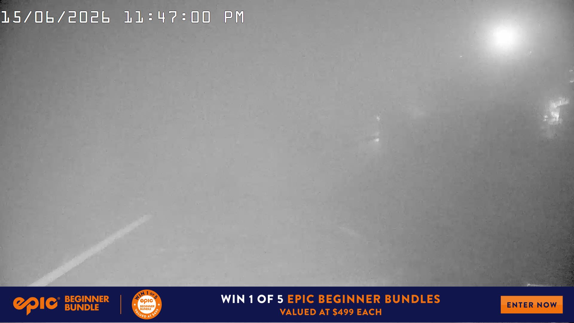 Mt Hotham Hotham Heights snow cam captured at 15 June 2026 at 11:48 pm AEST