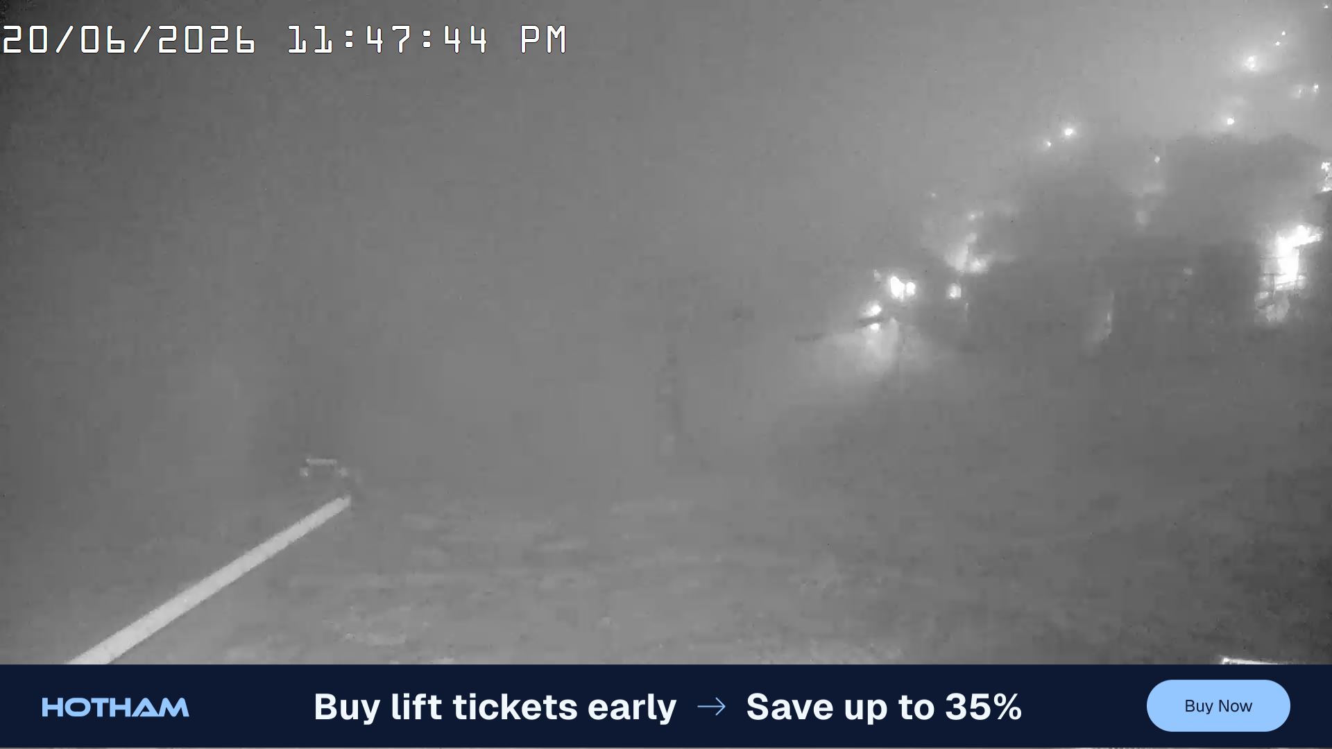 Mt Hotham Hotham Heights snow cam captured at 20 June 2026 at 11:52 pm AEST
