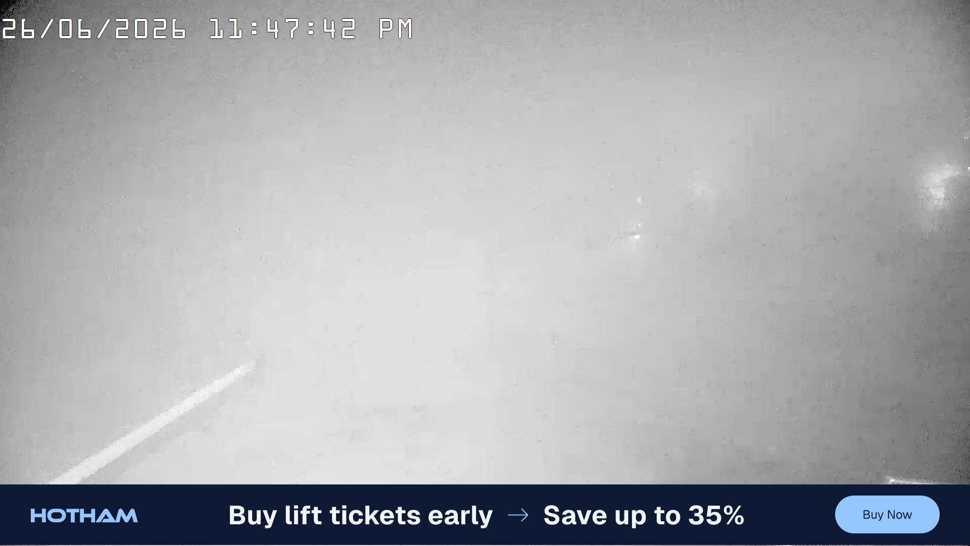 Mt Hotham Hotham Heights snow cam captured at 26 June 2026 at 11:52 pm AEST