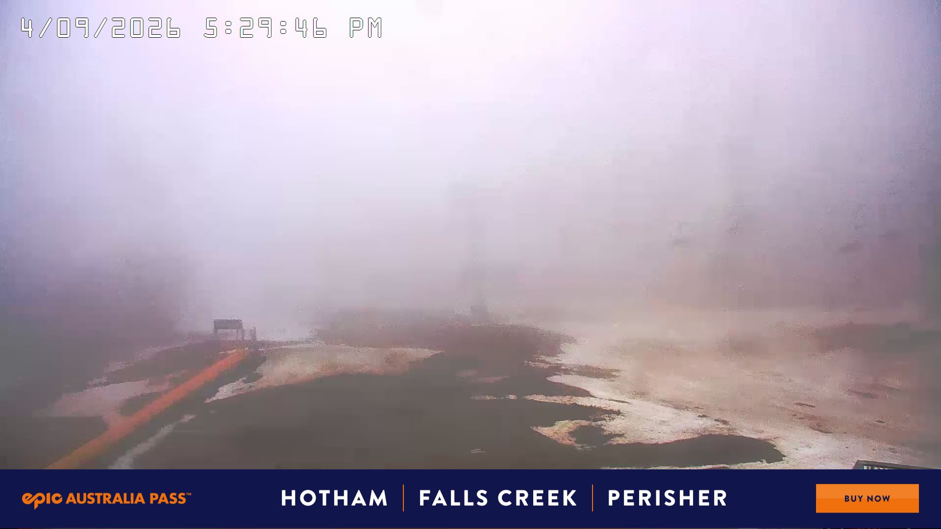 Mt Hotham Hotham Heights snow cam captured at 4 September 2026 at 5:35 pm AEST