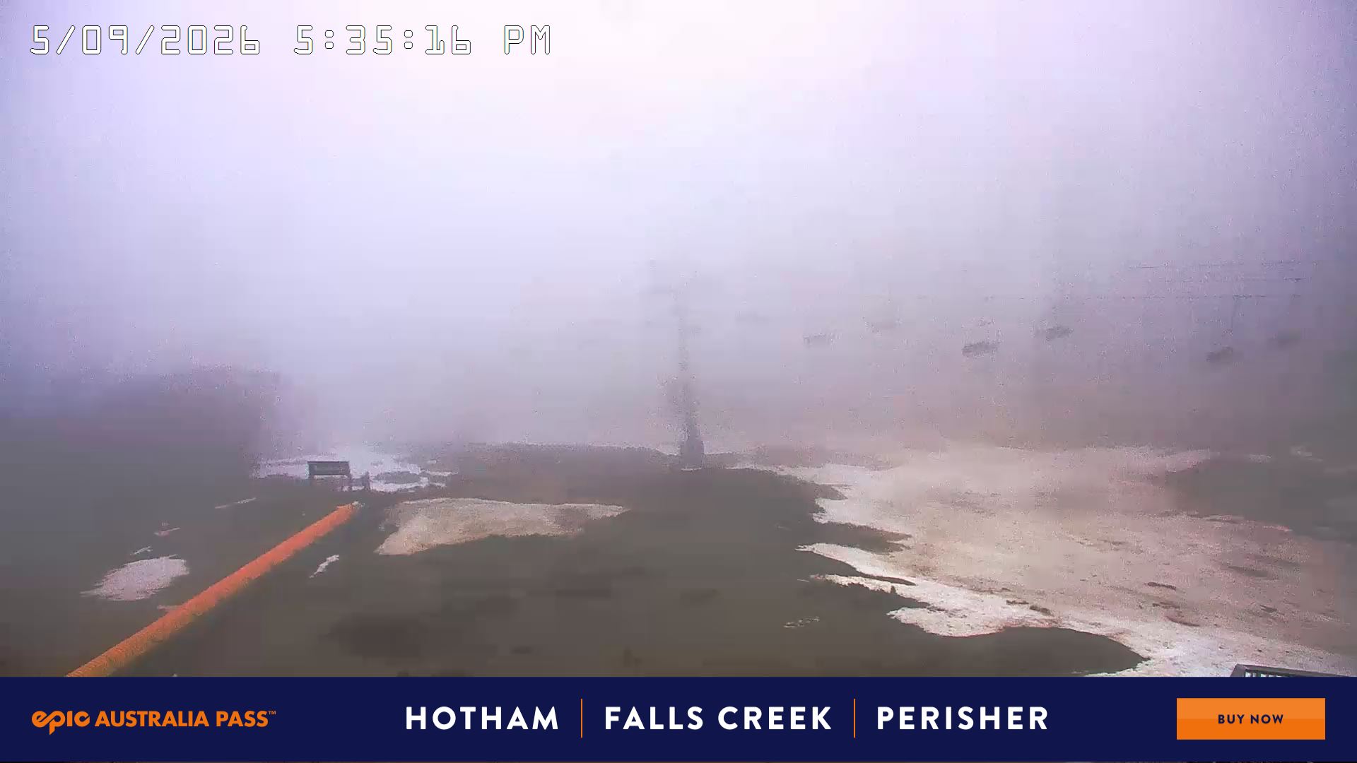 Mt Hotham Hotham Heights snow cam captured at 5 September 2026 at 5:41 pm AEST