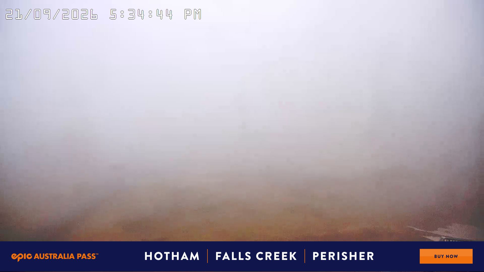Mt Hotham Hotham Heights snow cam captured at 21 September 2026 at 5:41 pm AEST