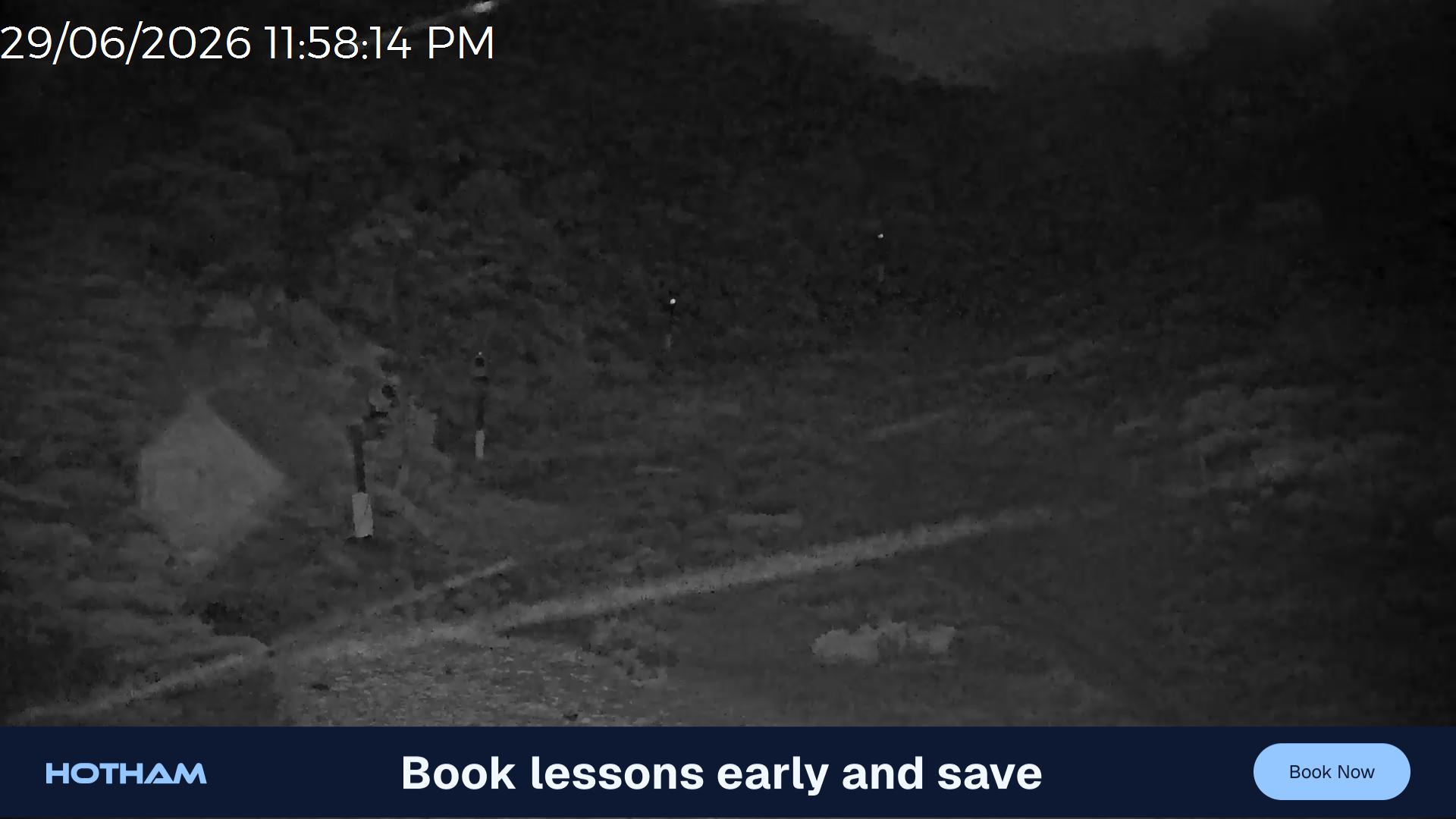 Mt Hotham Slalom Gully snow cam captured at 29 June 2026 at 11:59 pm AEST