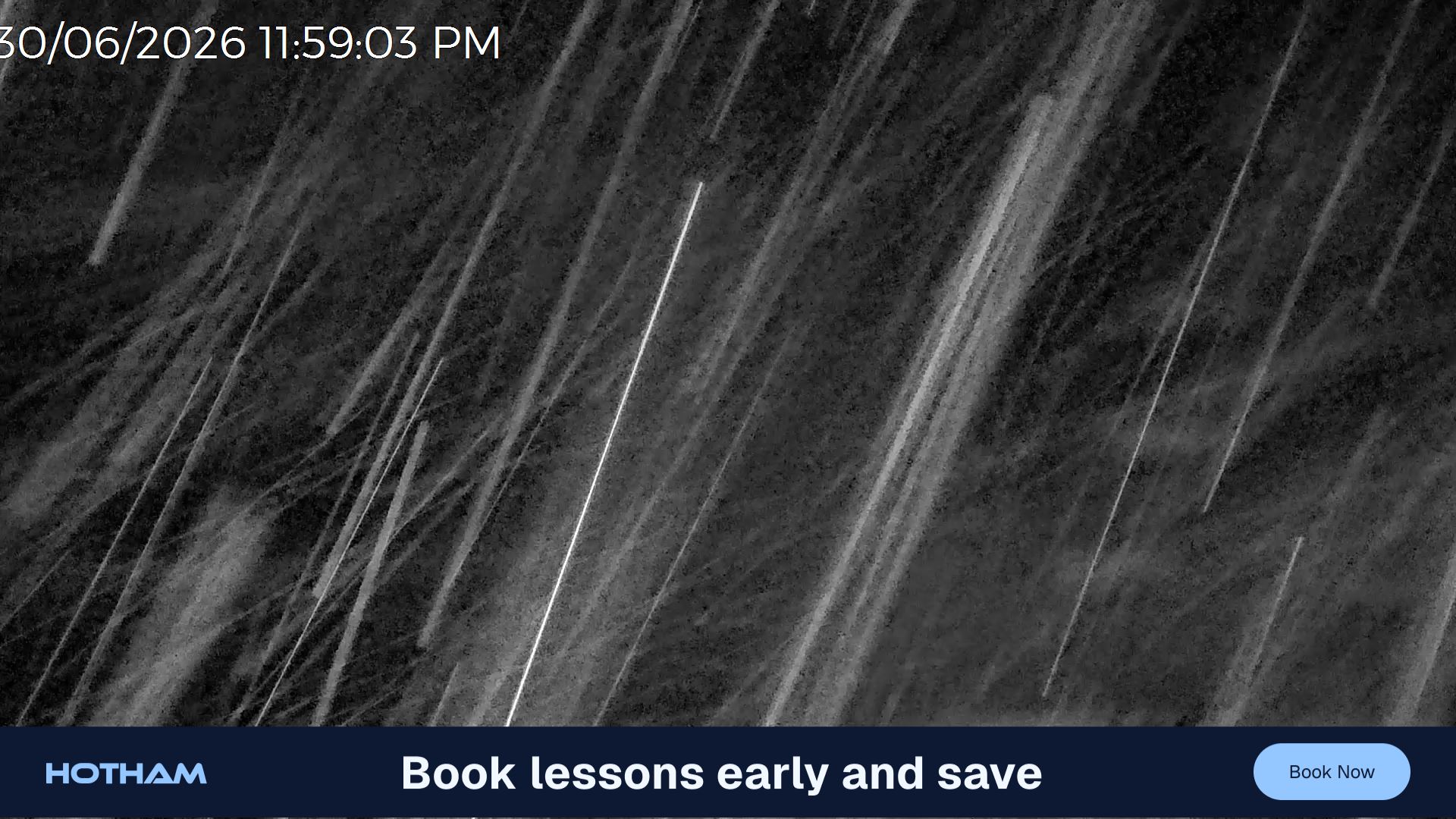 Mt Hotham Slalom Gully snow cam captured at 30 June 2026 at 11:59 pm AEST