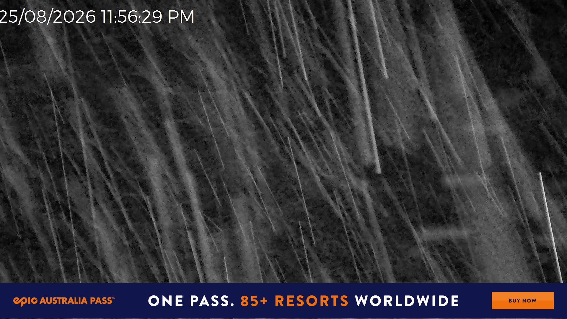 Mt Hotham Slalom Gully snow cam captured at 25 August 2026 at 11:56 pm AEST