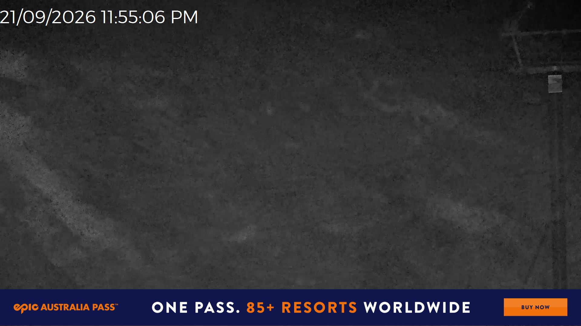 Mt Hotham Slalom Gully snow cam captured at 21 September 2026 at 11:55 pm AEST