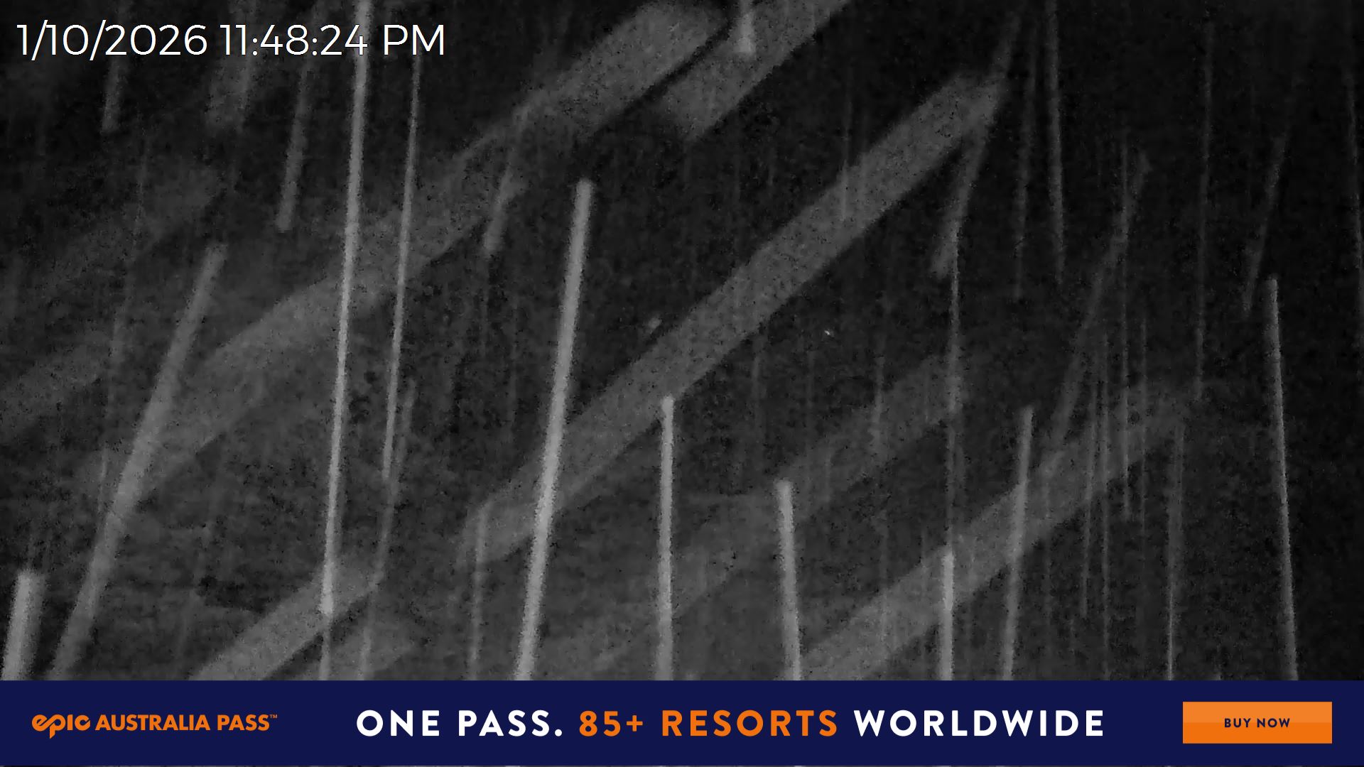 Mt Hotham Slalom Gully snow cam captured at 1 October 2026 at 11:49 pm AEST