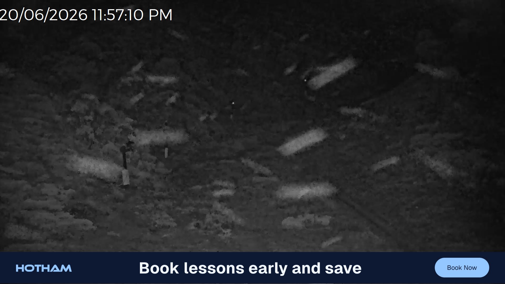 Mt Hotham Snake Gully snow cam captured at 20 June 2026 at 11:57 pm AEST