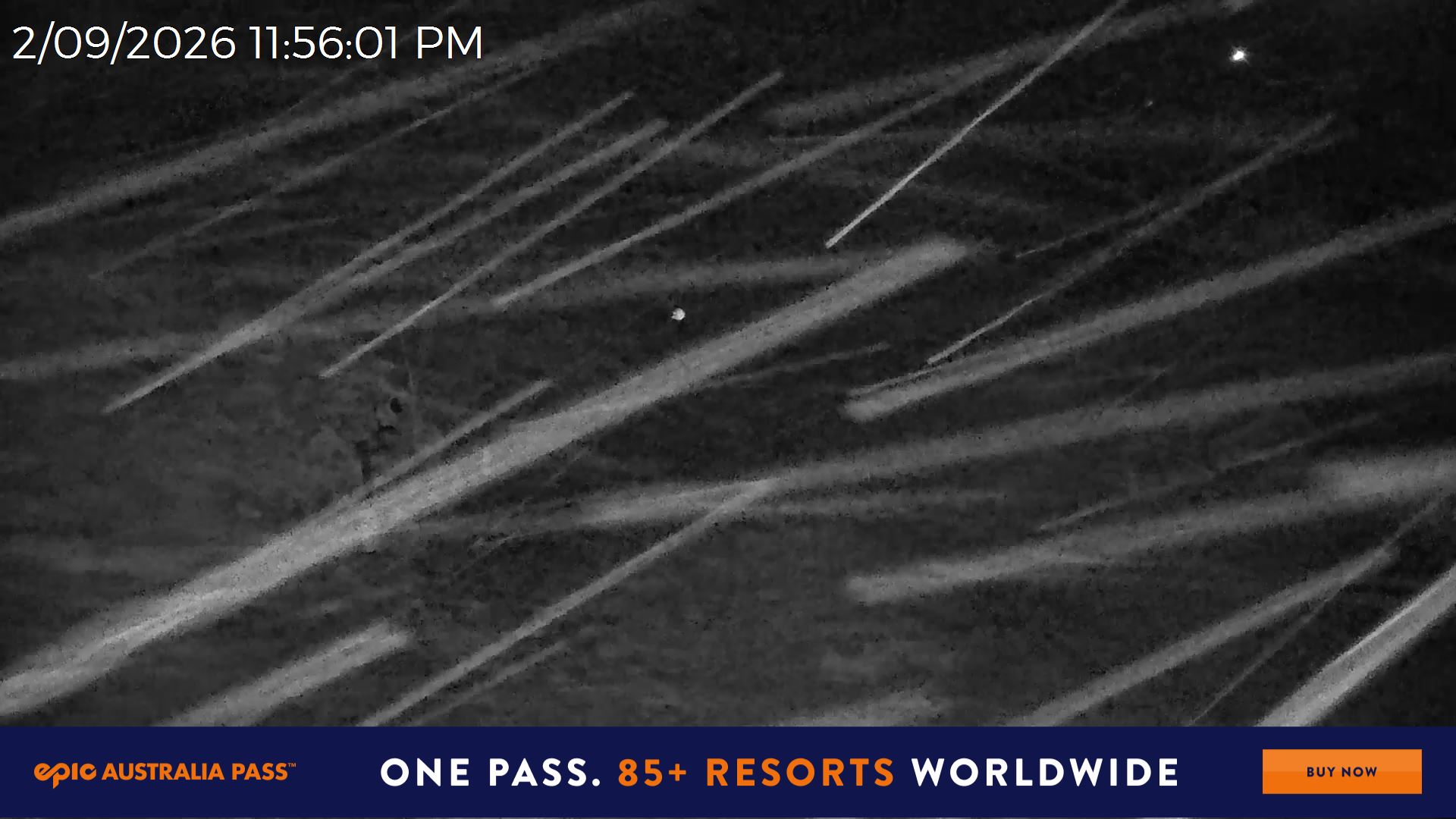 Mt Hotham Snake Gully snow cam captured at 2 September 2026 at 11:56 pm AEST