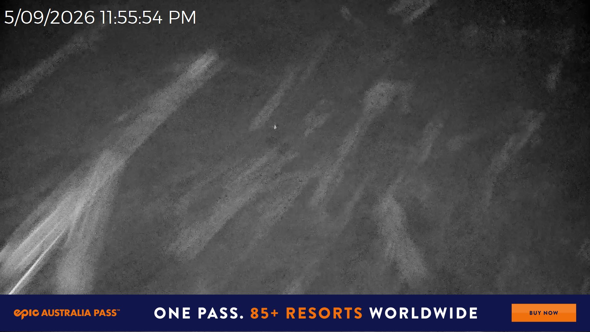 Mt Hotham Snake Gully snow cam captured at 5 September 2026 at 11:56 pm AEST