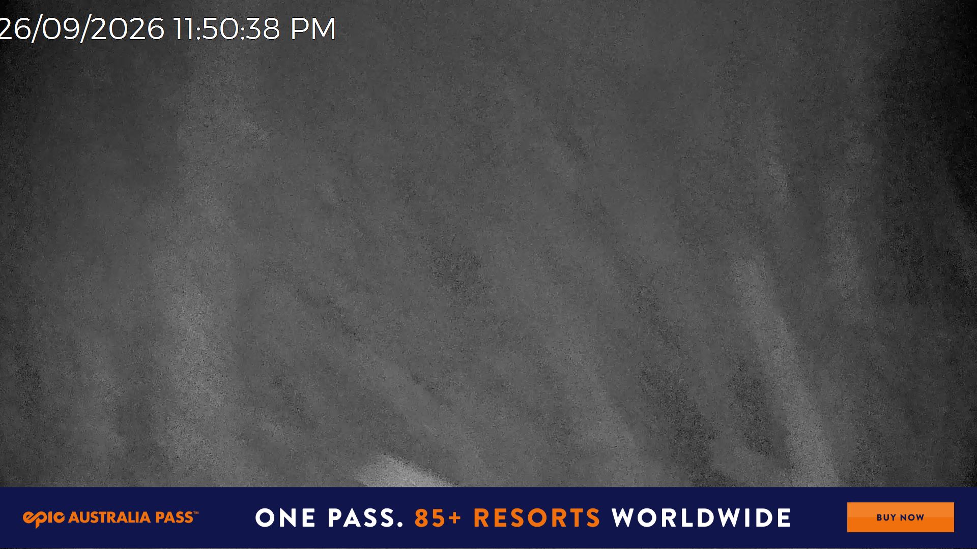 Mt Hotham Snake Gully snow cam captured at 26 September 2026 at 11:51 pm AEST