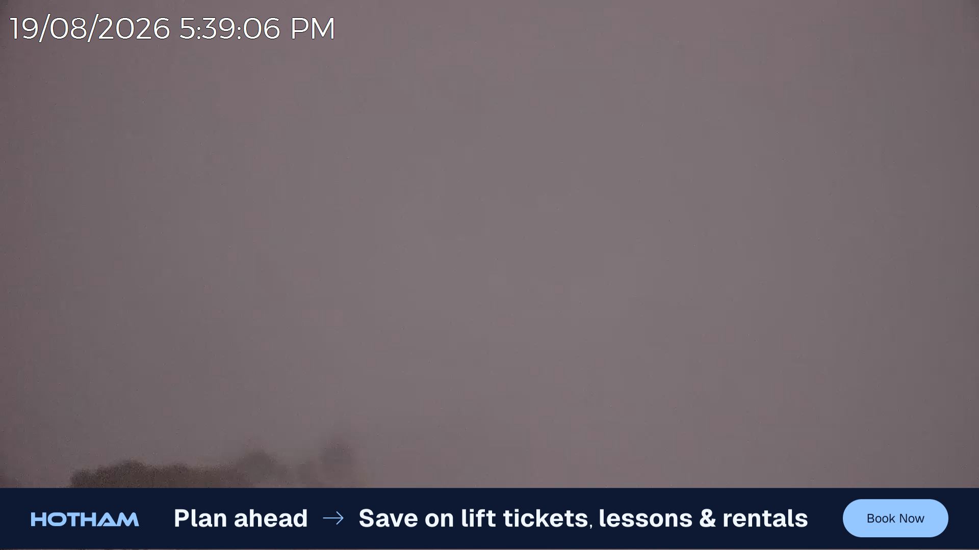 Mt Hotham Razorback snow cam captured at 19 August 2026 at 5:42 pm AEST