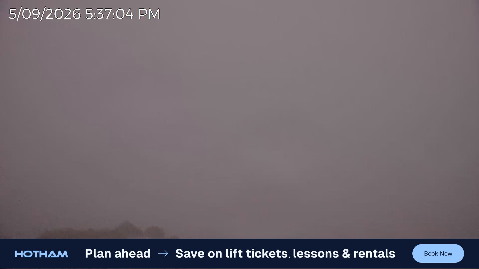 Mt Hotham Razorback snow cam captured at 5 September 2026 at 5:37 pm AEST
