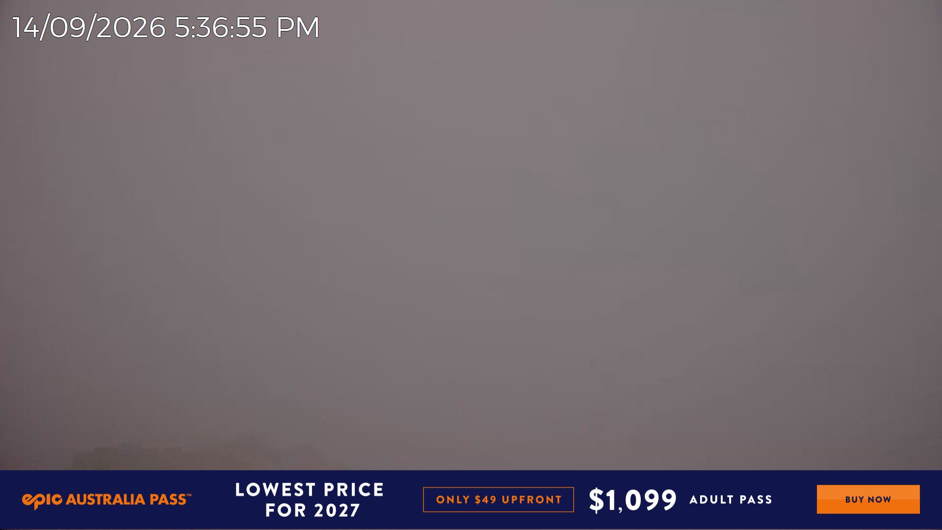 Mt Hotham Razorback snow cam captured at 14 September 2026 at 5:41 pm AEST