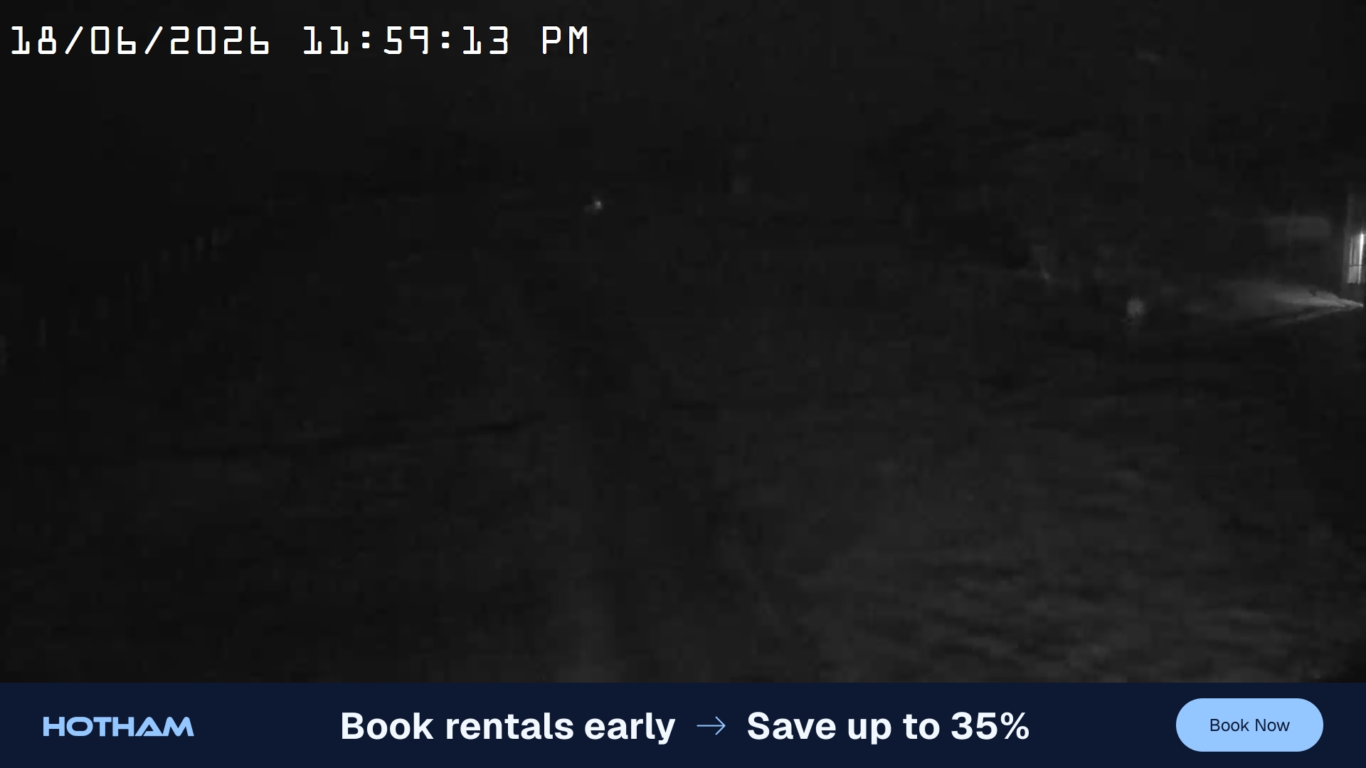 Mt Hotham Big D snow cam captured at 18 June 2026 at 11:59 pm AEST