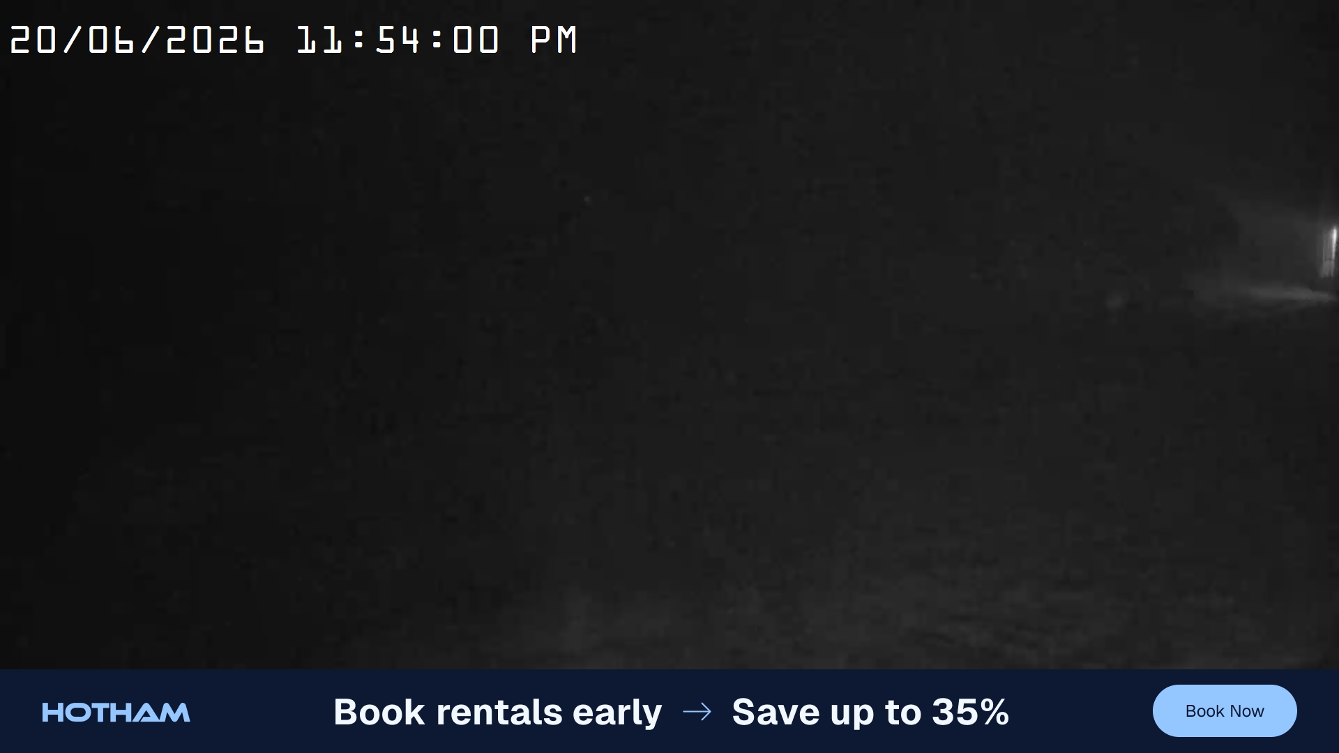 Mt Hotham Big D snow cam captured at 20 June 2026 at 11:54 pm AEST