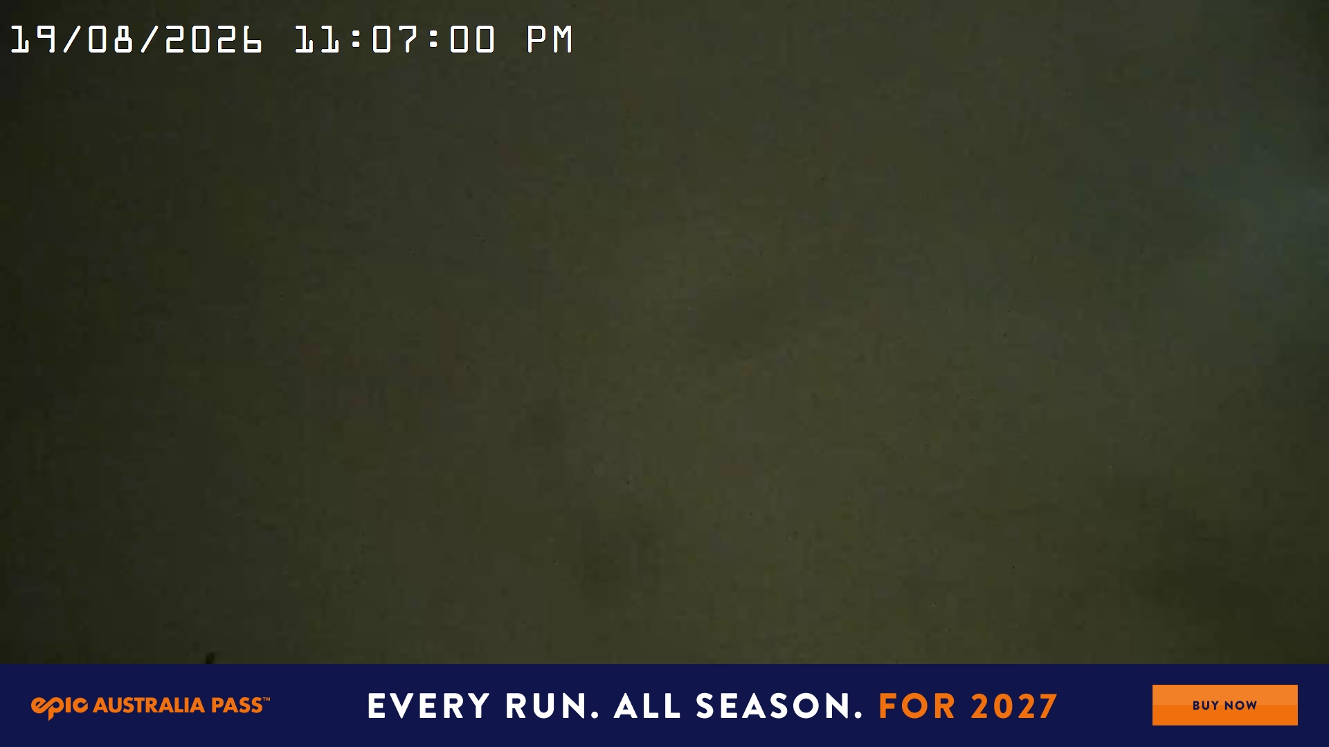 Mt Hotham Big D snow cam captured at 19 August 2026 at 11:17 pm AEST