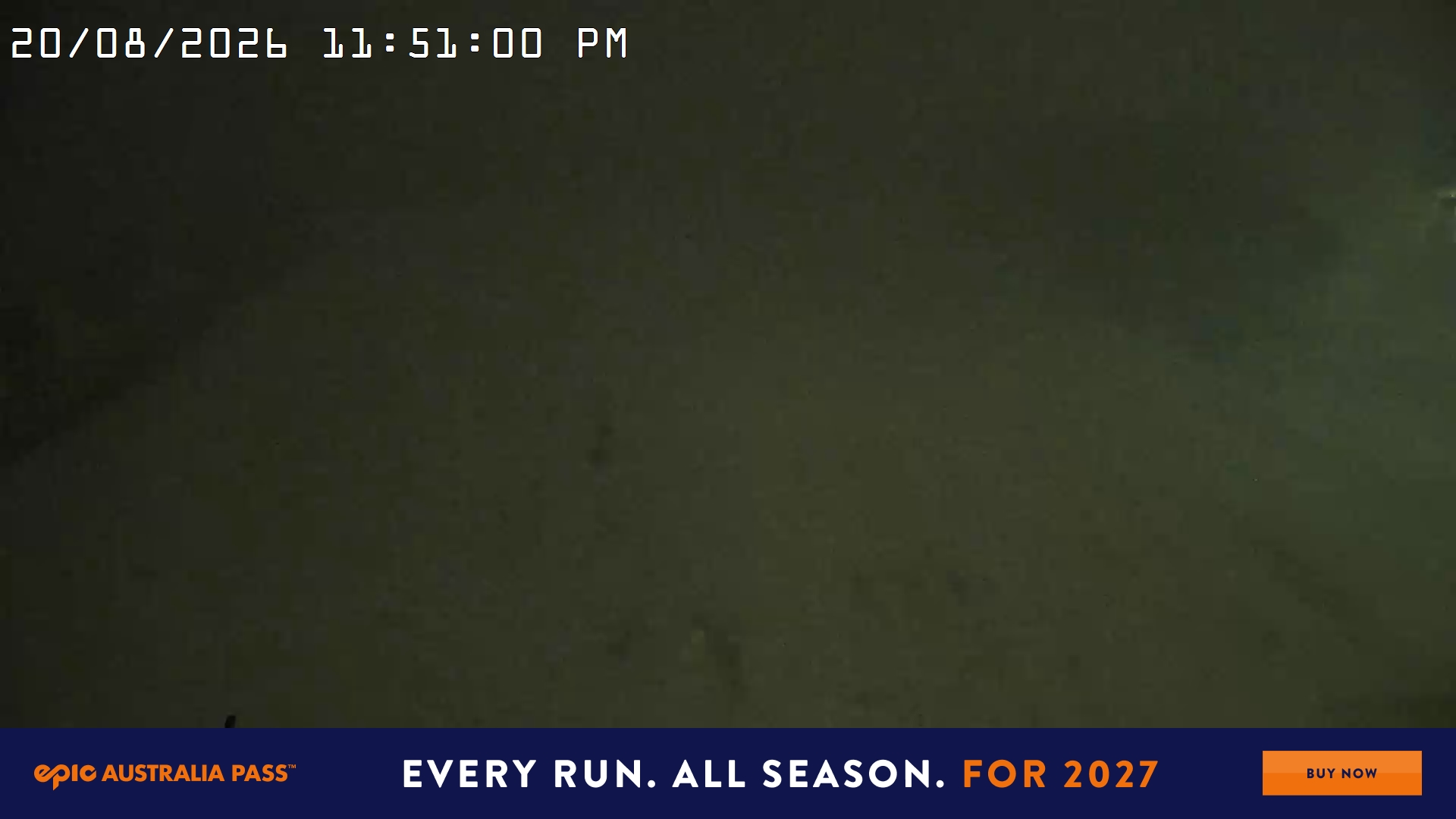 Mt Hotham Big D snow cam captured at 20 August 2026 at 11:51 pm AEST