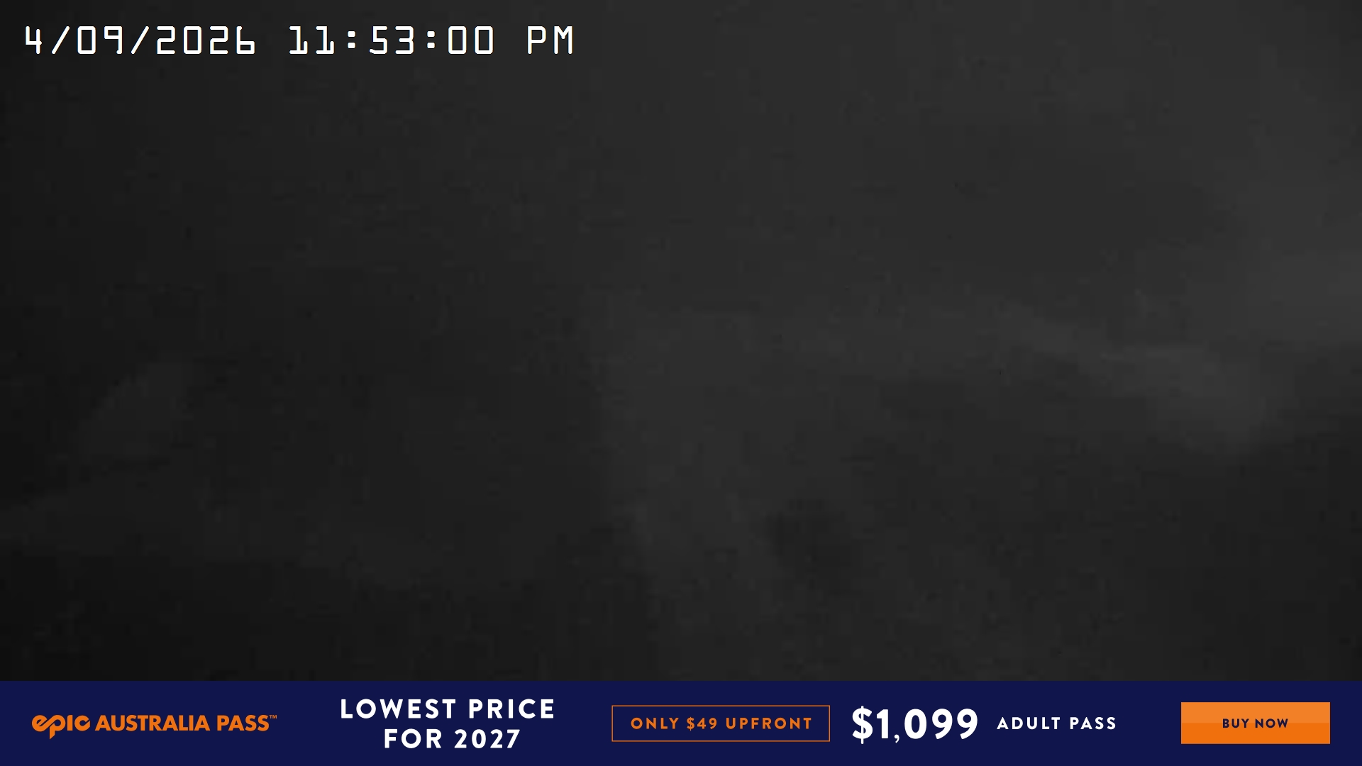 Mt Hotham Big D snow cam captured at 4 September 2026 at 11:53 pm AEST